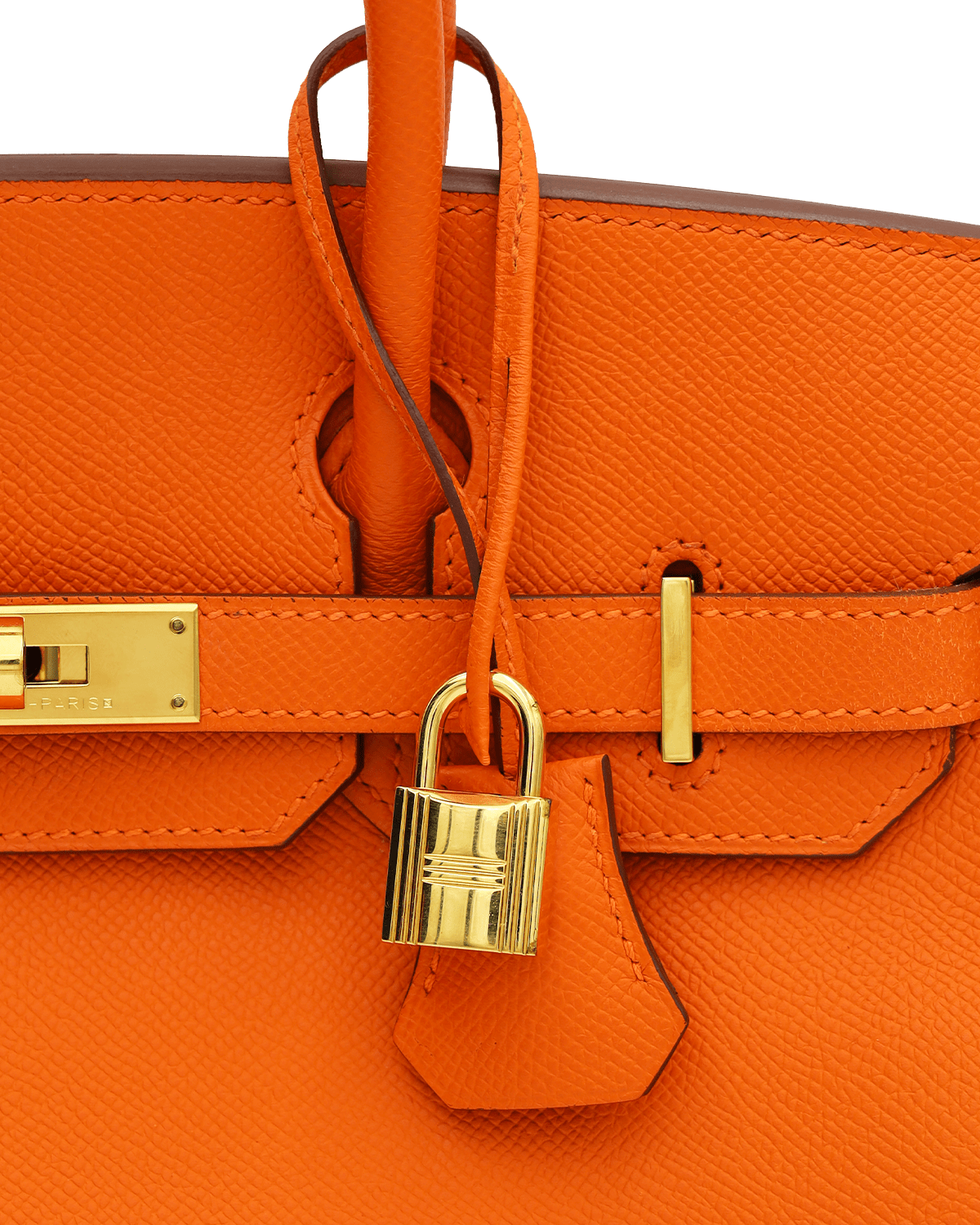 Hermès Hermes Birkin 30 Orange Epsom GHW SKL1004