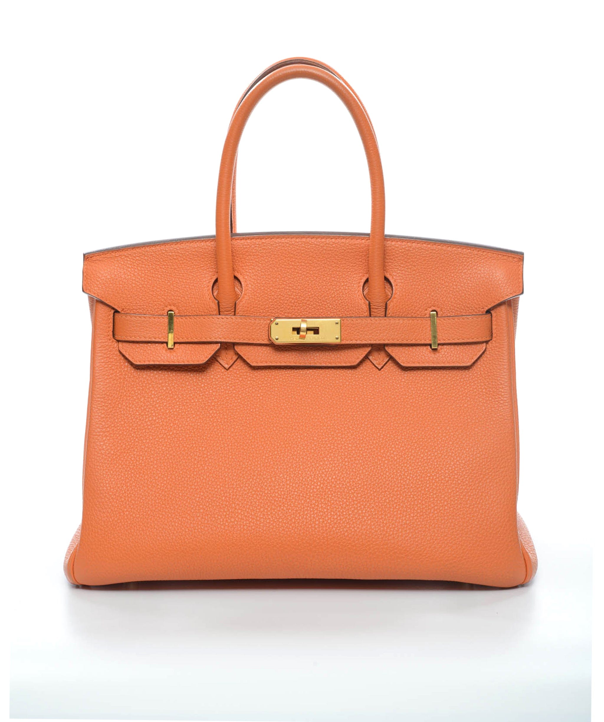 Hermès Hermes Birkin 30 Orange Togo GHW #M SKL1195