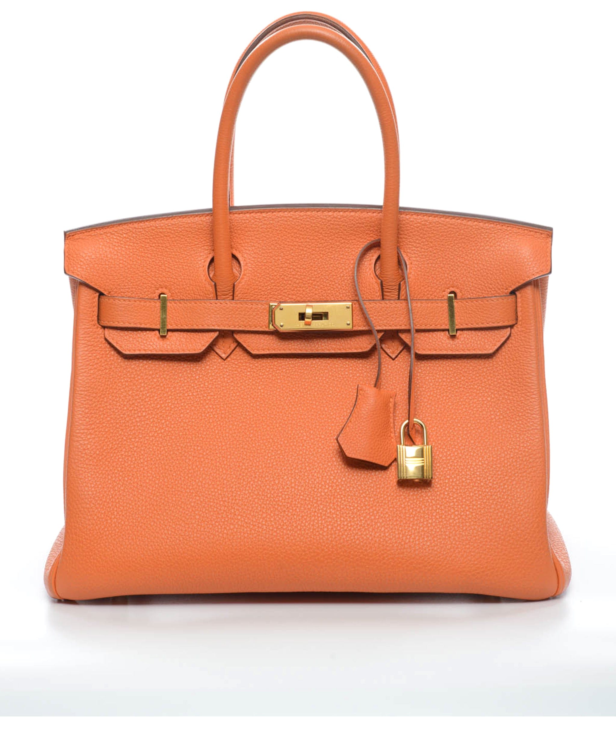 Hermès Hermes Birkin 30 Orange Togo GHW #M SKL1195