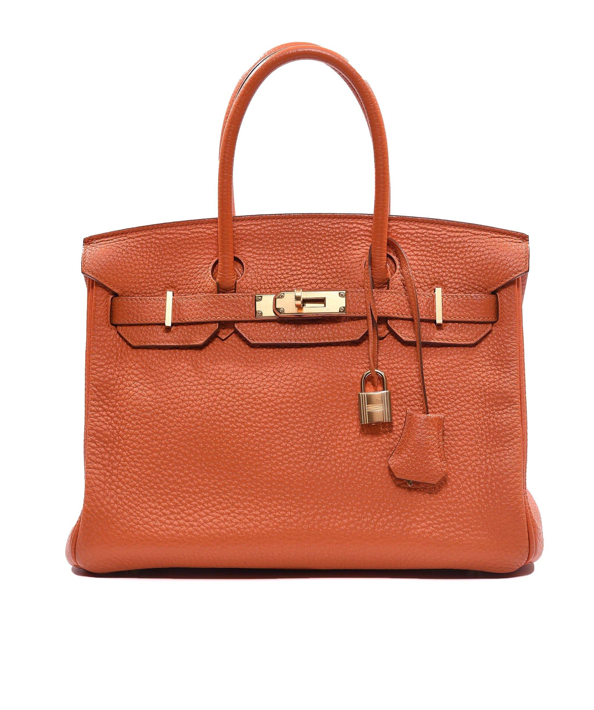 Hermès Hermès Birkin 30 Orange Togo Ghw #R ASL3195