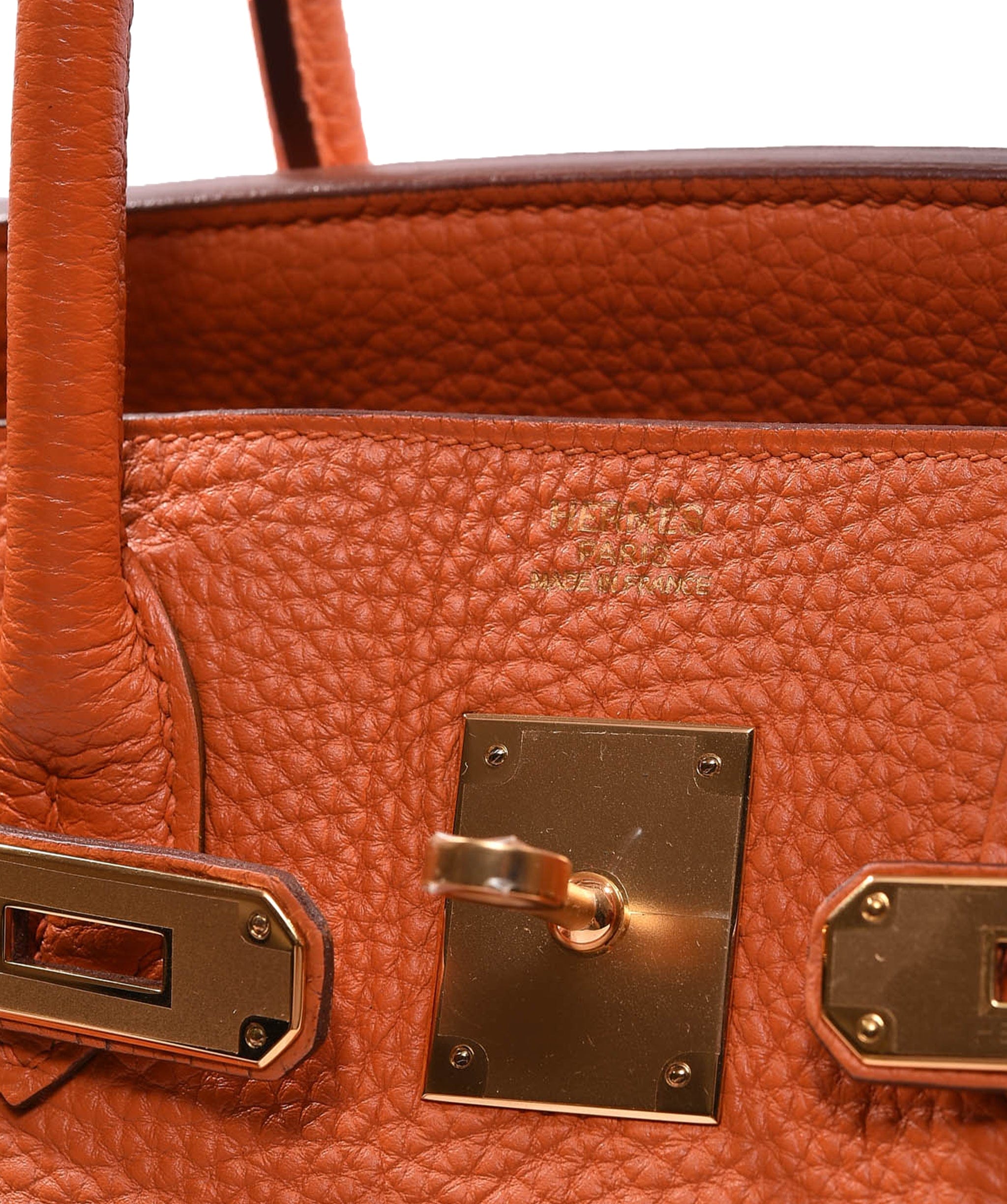 Hermès Hermès Birkin 30 Orange Togo Ghw #R ASL3195