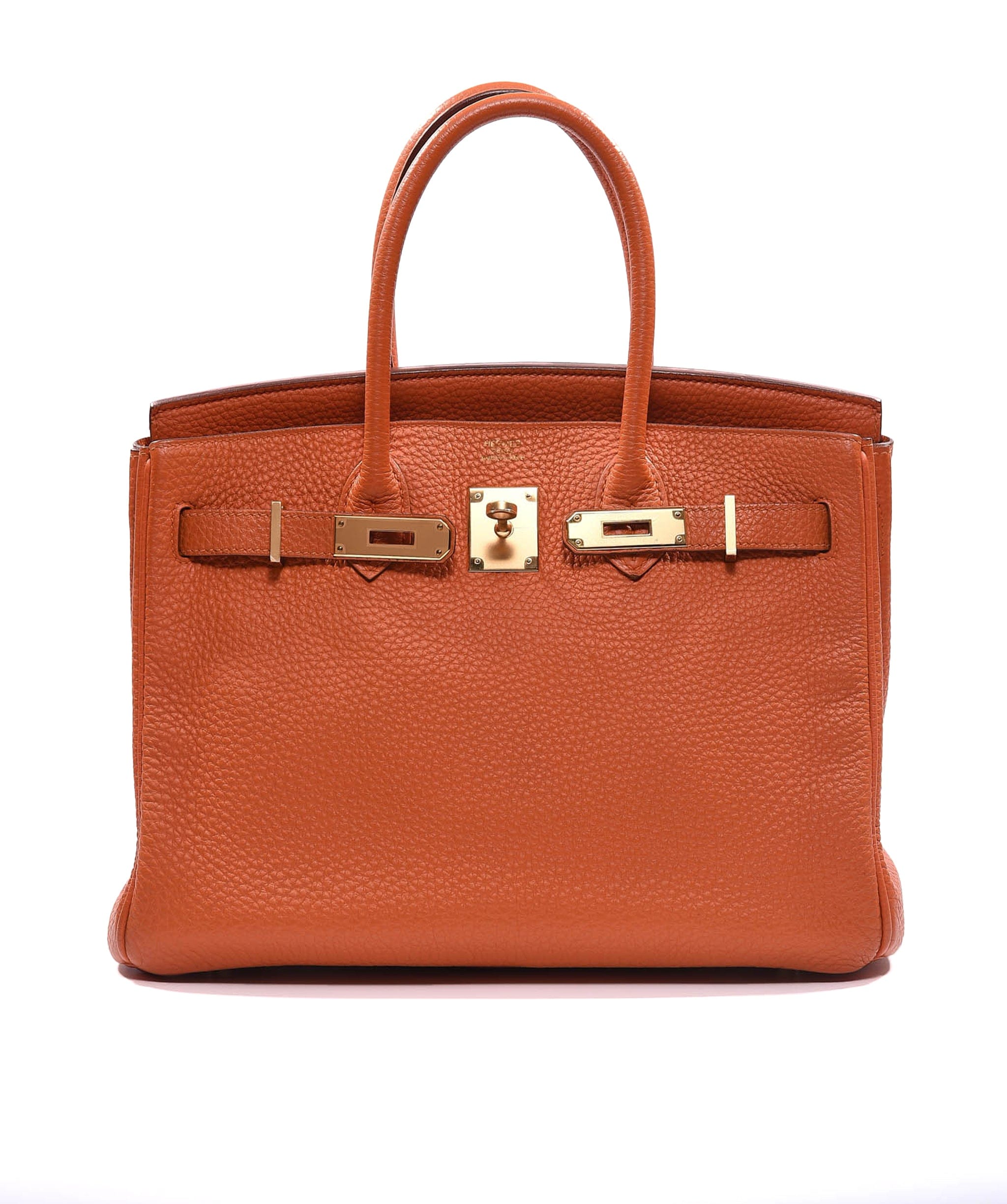 Hermès Hermès Birkin 30 Orange Togo Ghw #R ASL3195