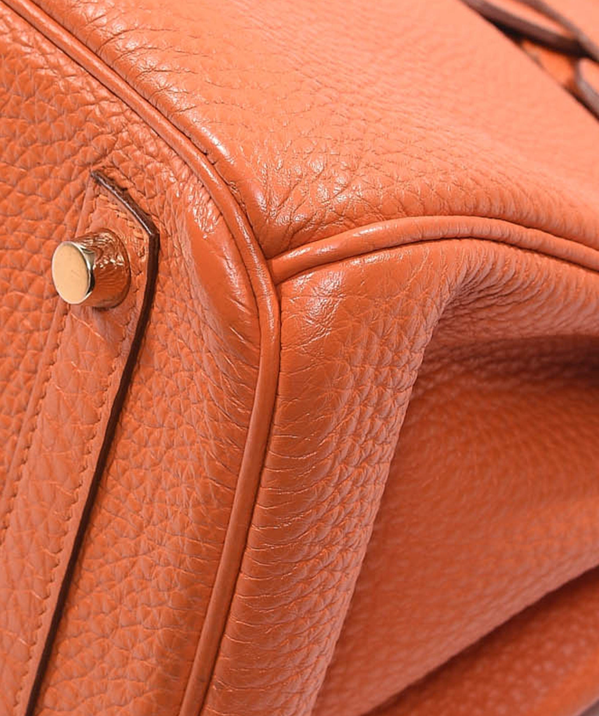 Hermès Hermès Birkin 30 Orange Togo Ghw #R ASL3195