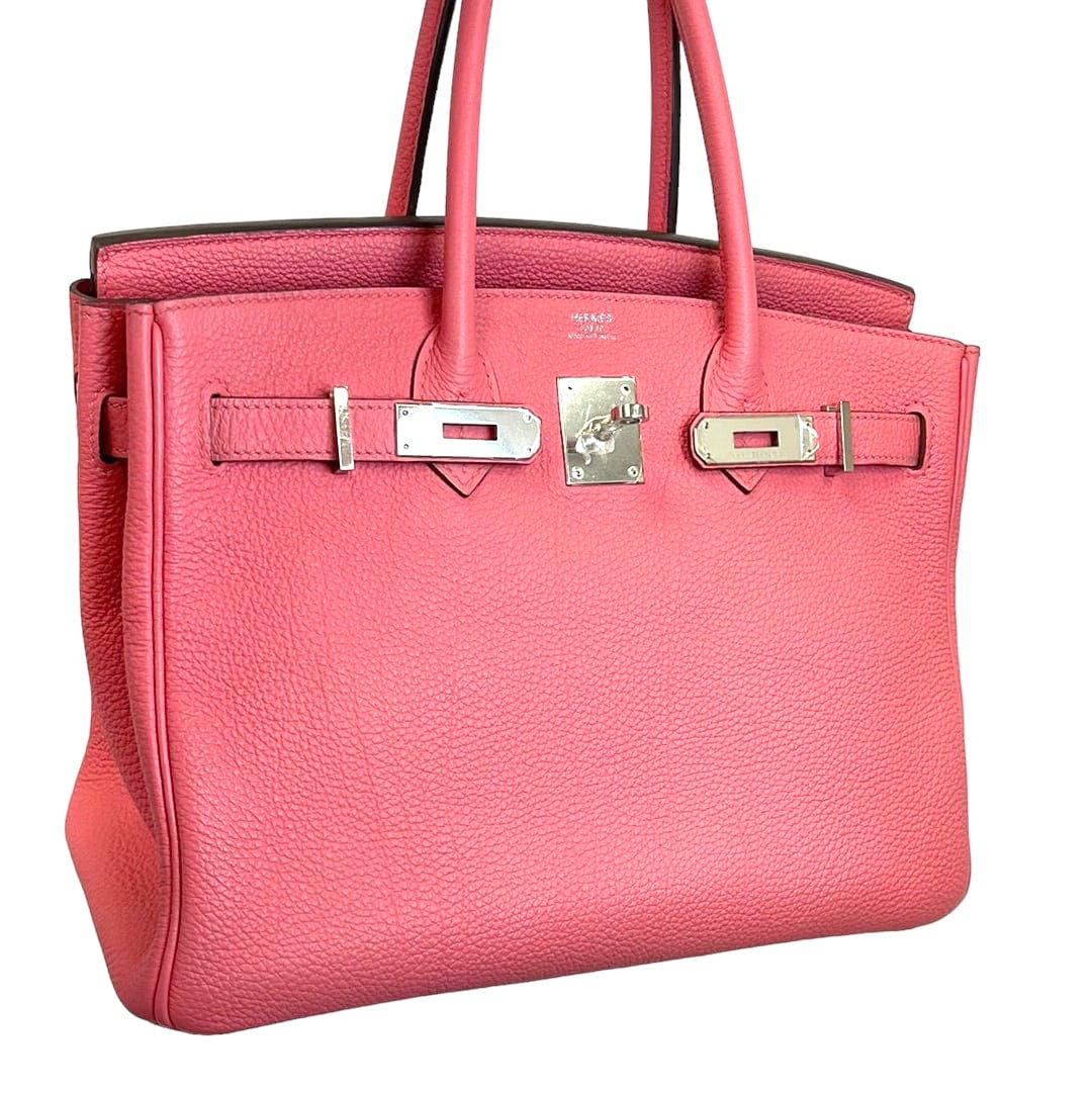 Hermès Hermes Birkin 30 Rose Lipstick Togo PHW #Q SKL1469