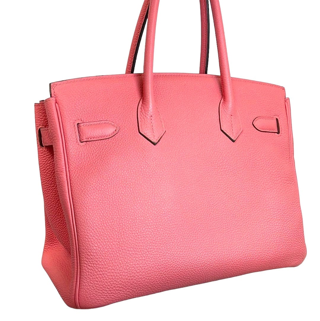 Hermès Hermes Birkin 30 Rose Lipstick Togo PHW #Q SKL1469