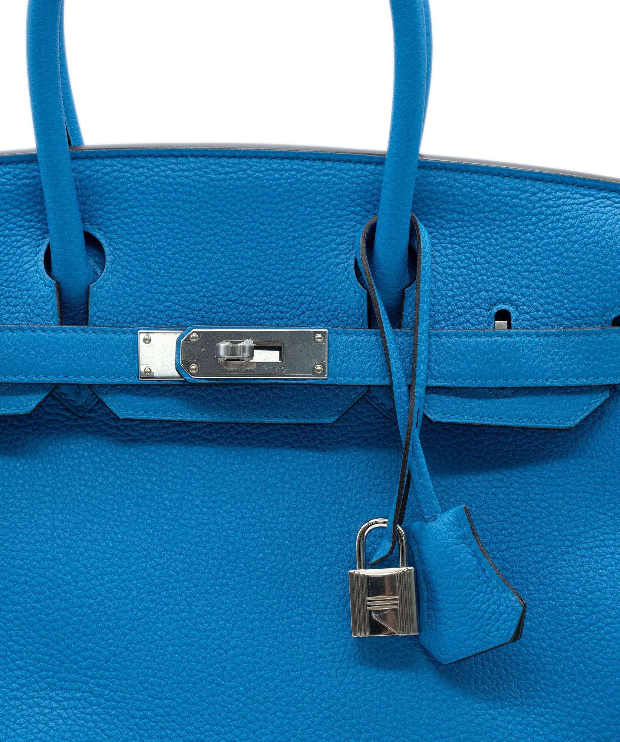 Hermès Hermes Birkin 30 Verso Blue Zanzibar / Malacite PHW #A SKL1438