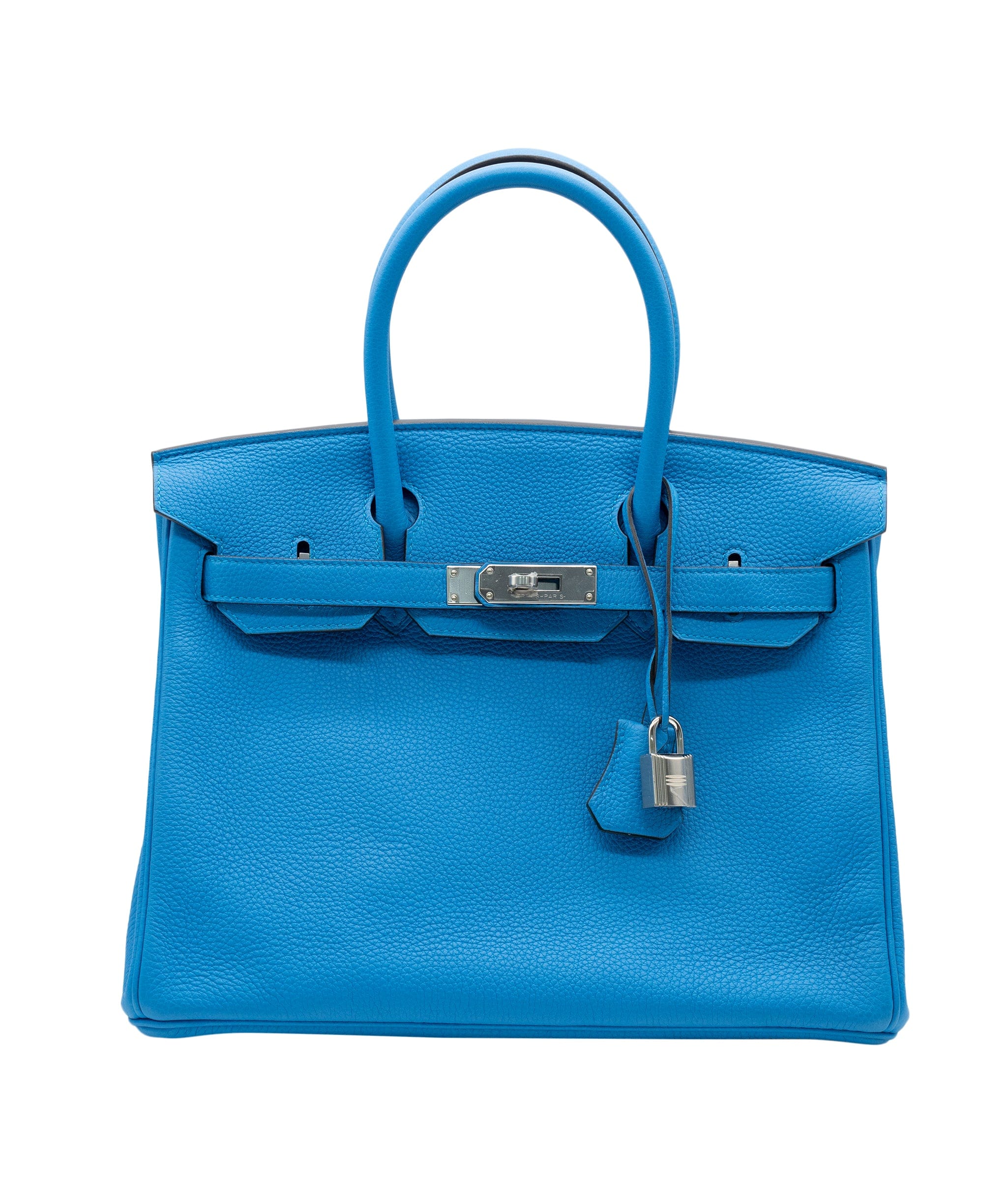 Hermès Hermes Birkin 30 Verso Blue Zanzibar / Malacite PHW #A SKL1438