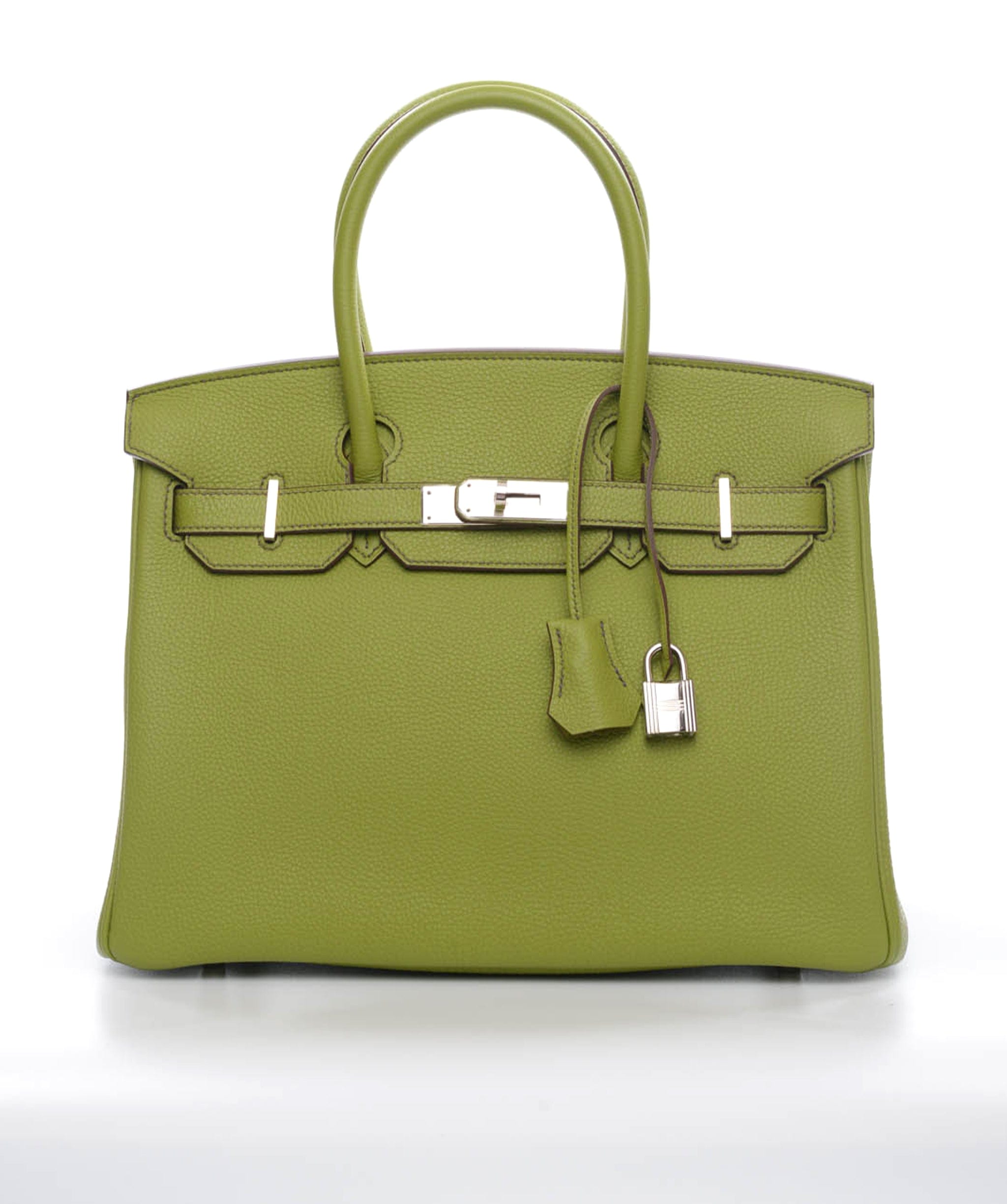 Hermès Hermes Birkin 30 Vert Anis Togo PHW #Q SKL1210