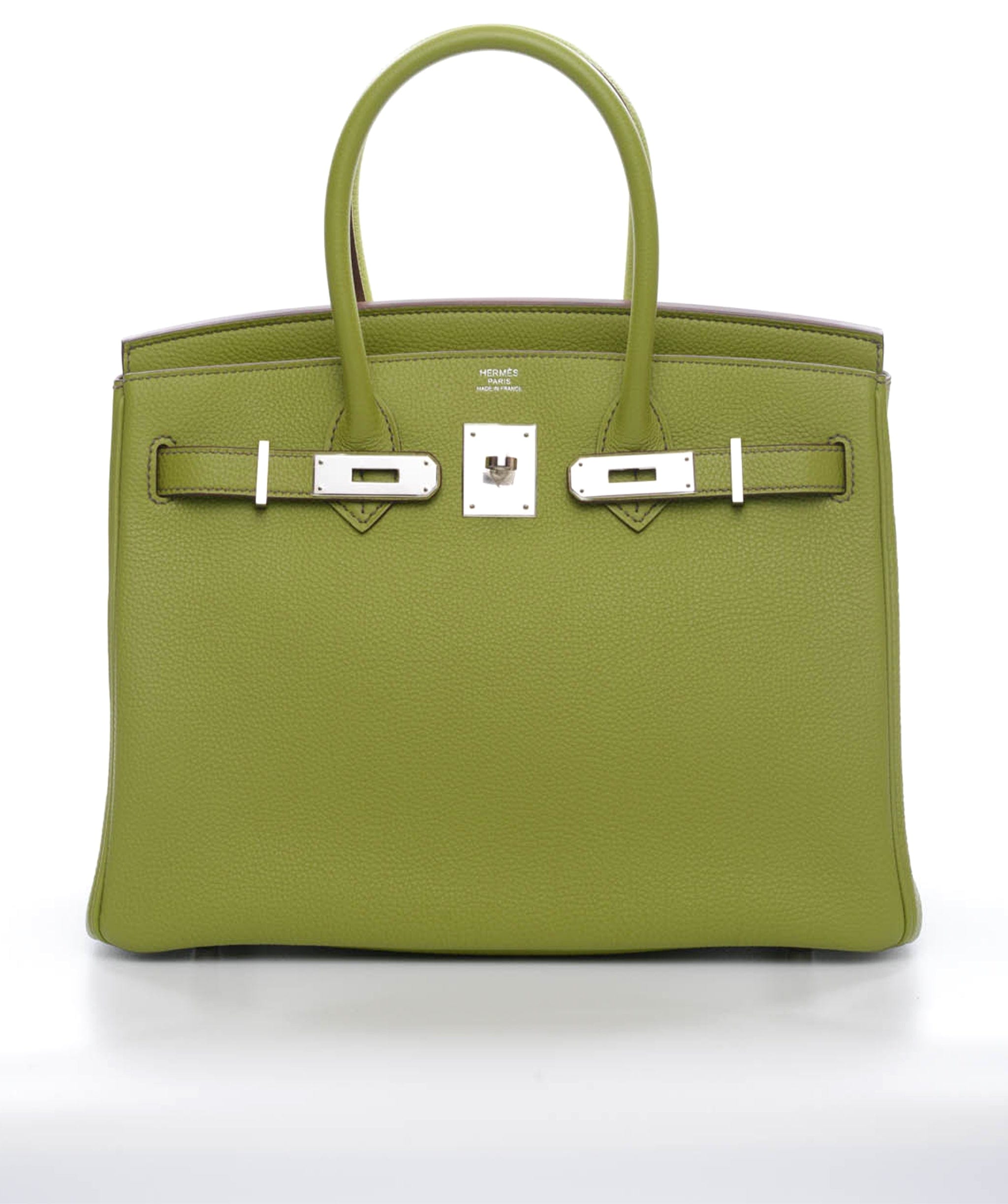 Hermès Hermes Birkin 30 Vert Anis Togo PHW #Q SKL1210