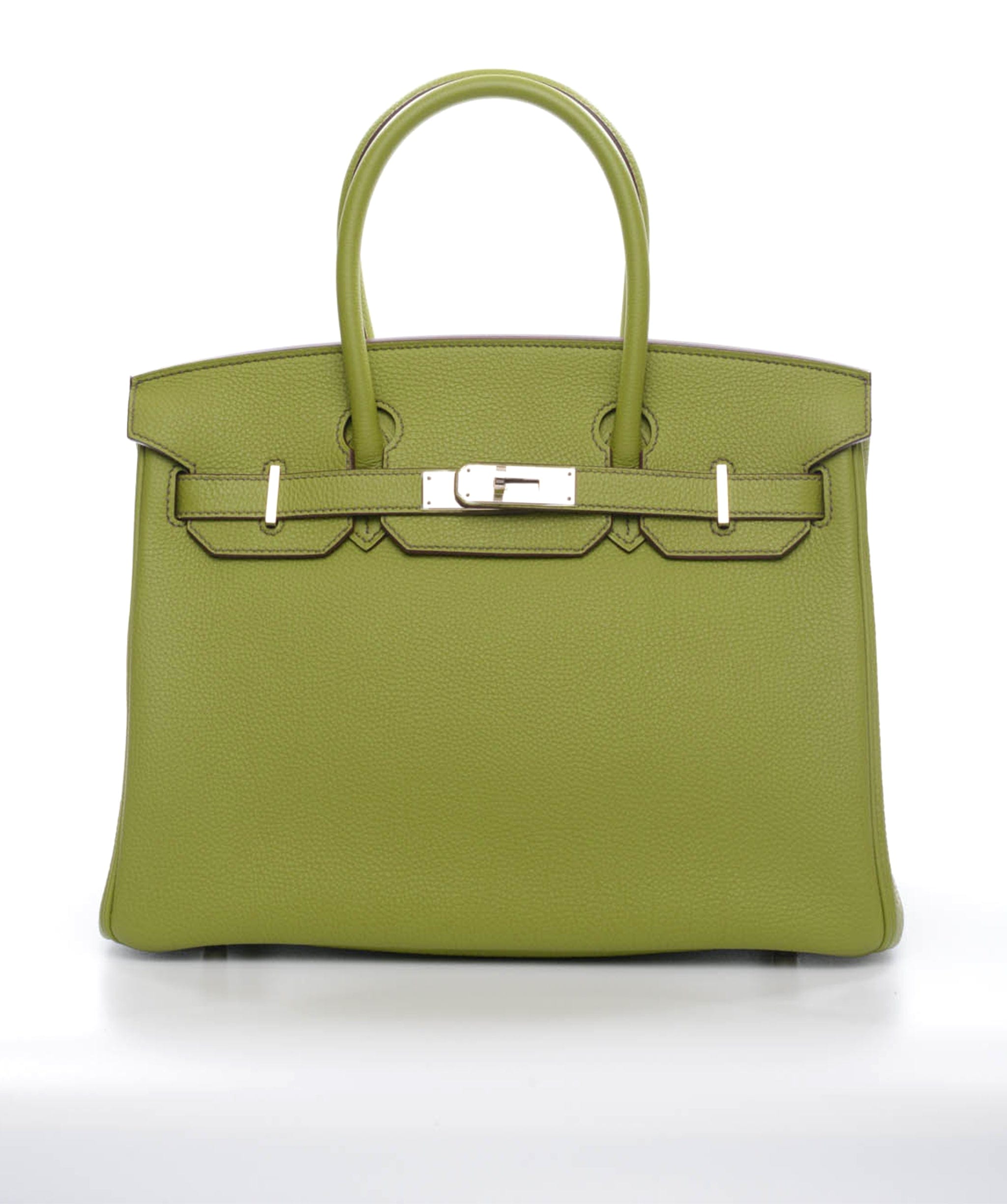 Hermès Hermes Birkin 30 Vert Anis Togo PHW #Q SKL1210