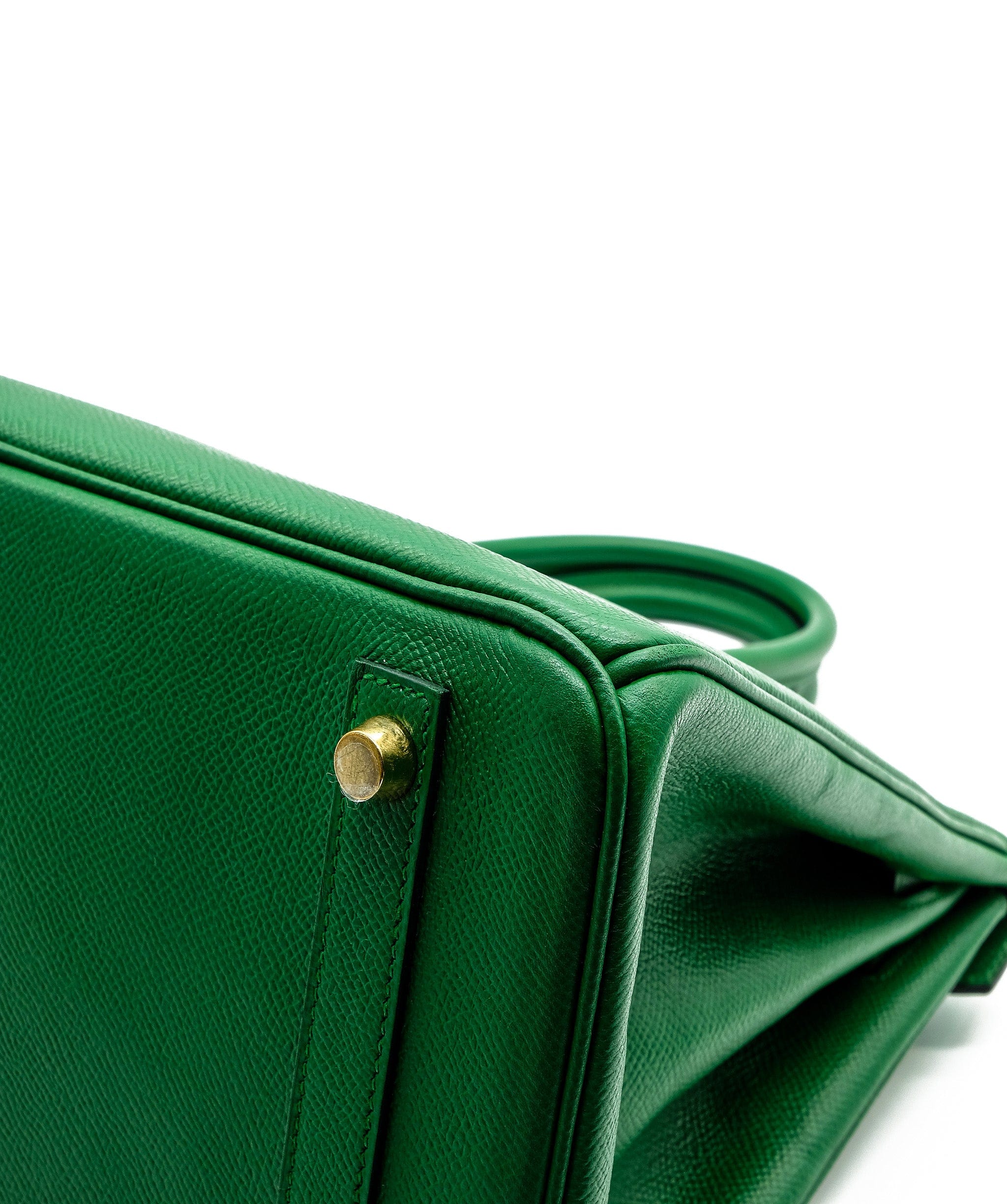 Hermès Hermes Birkin 30 Vert Bengale Epsom Ghw #D SKL1215