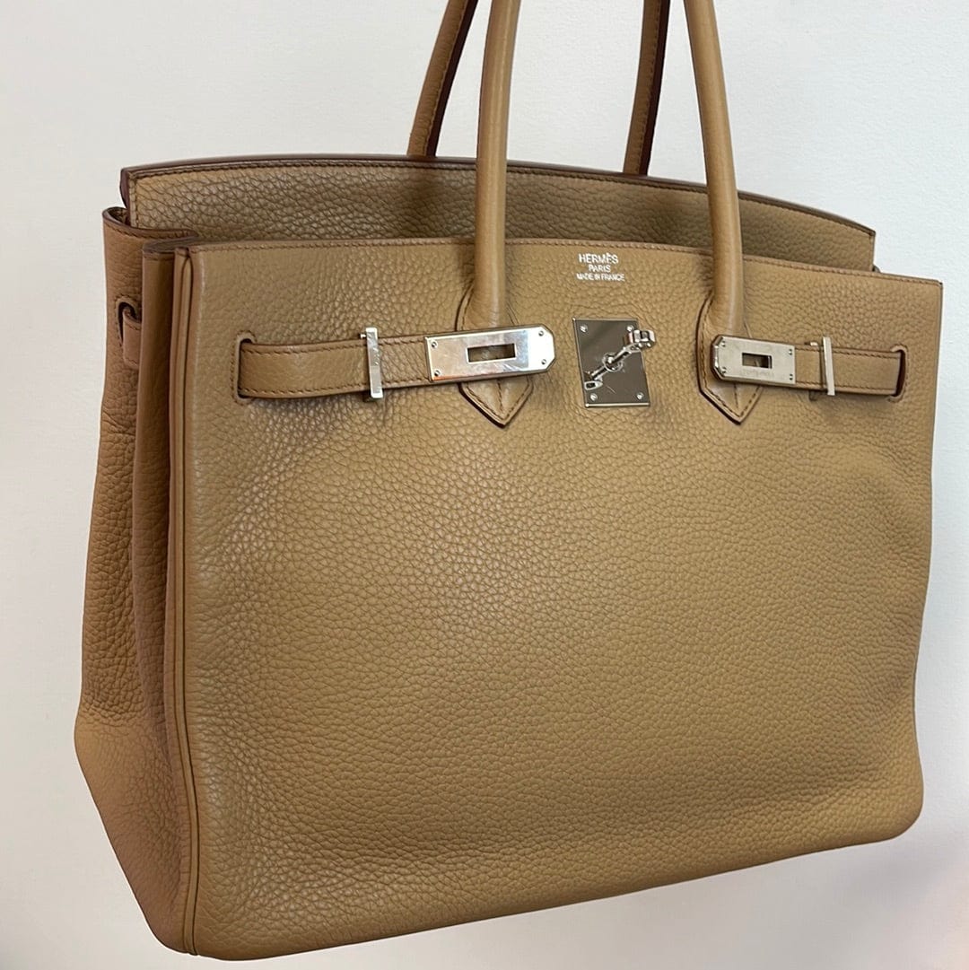 Hermès Hermes Birkin 35 Biscuit Clemence PHW #M SYL1103