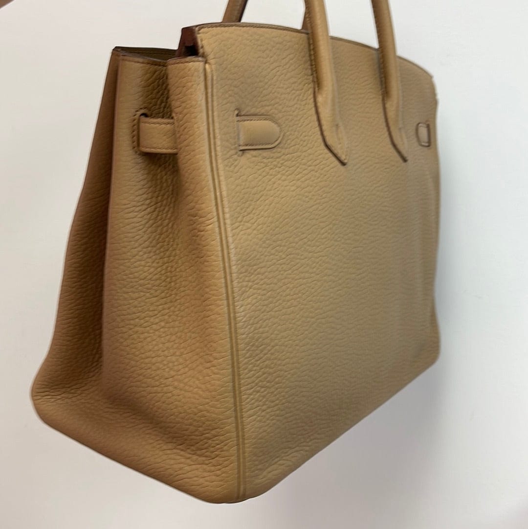 Hermès Hermes Birkin 35 Biscuit Clemence PHW #M SYL1103