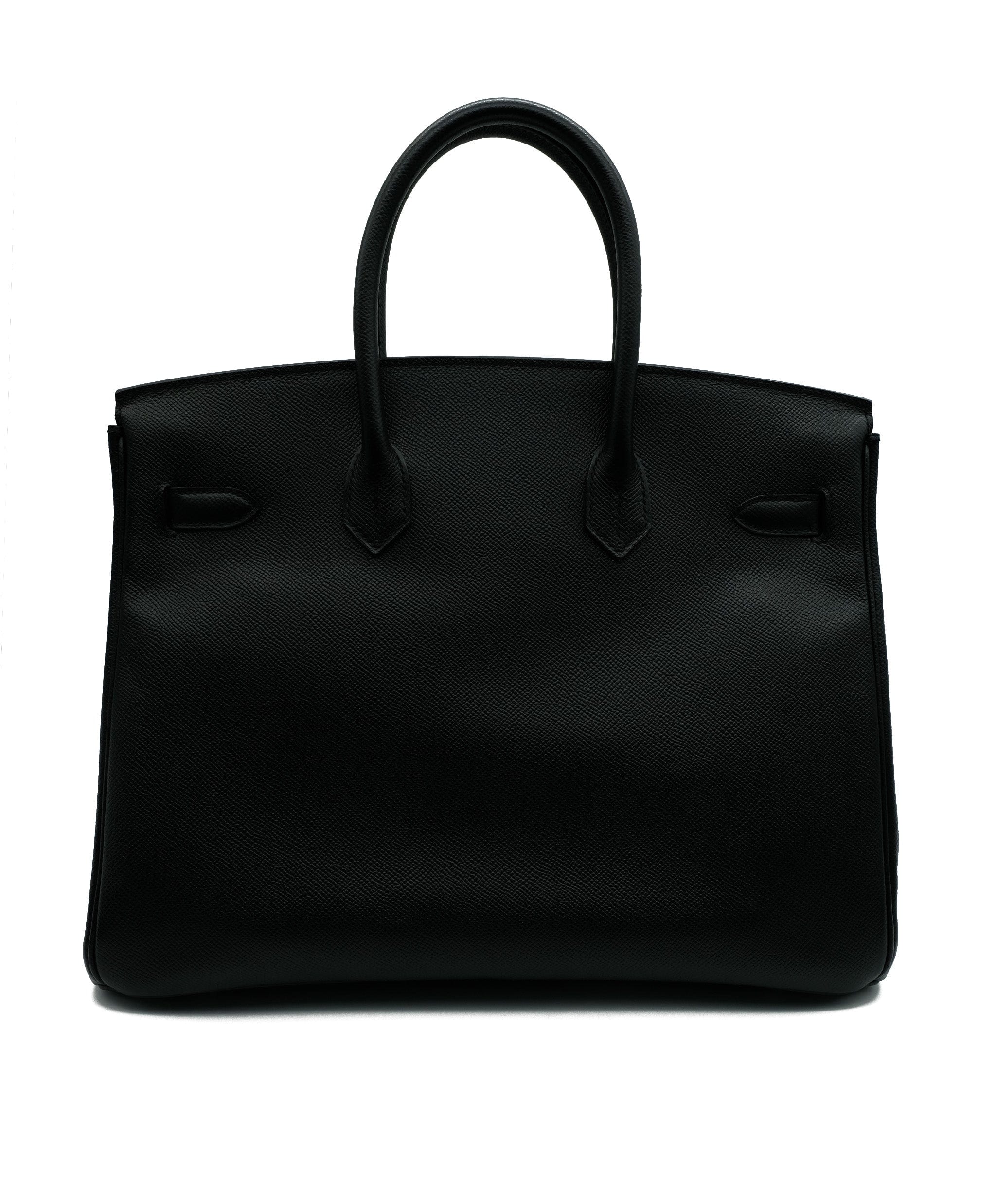 Hermès Hermes Birkin 35 Black Epsom GHW #Q SKL1343