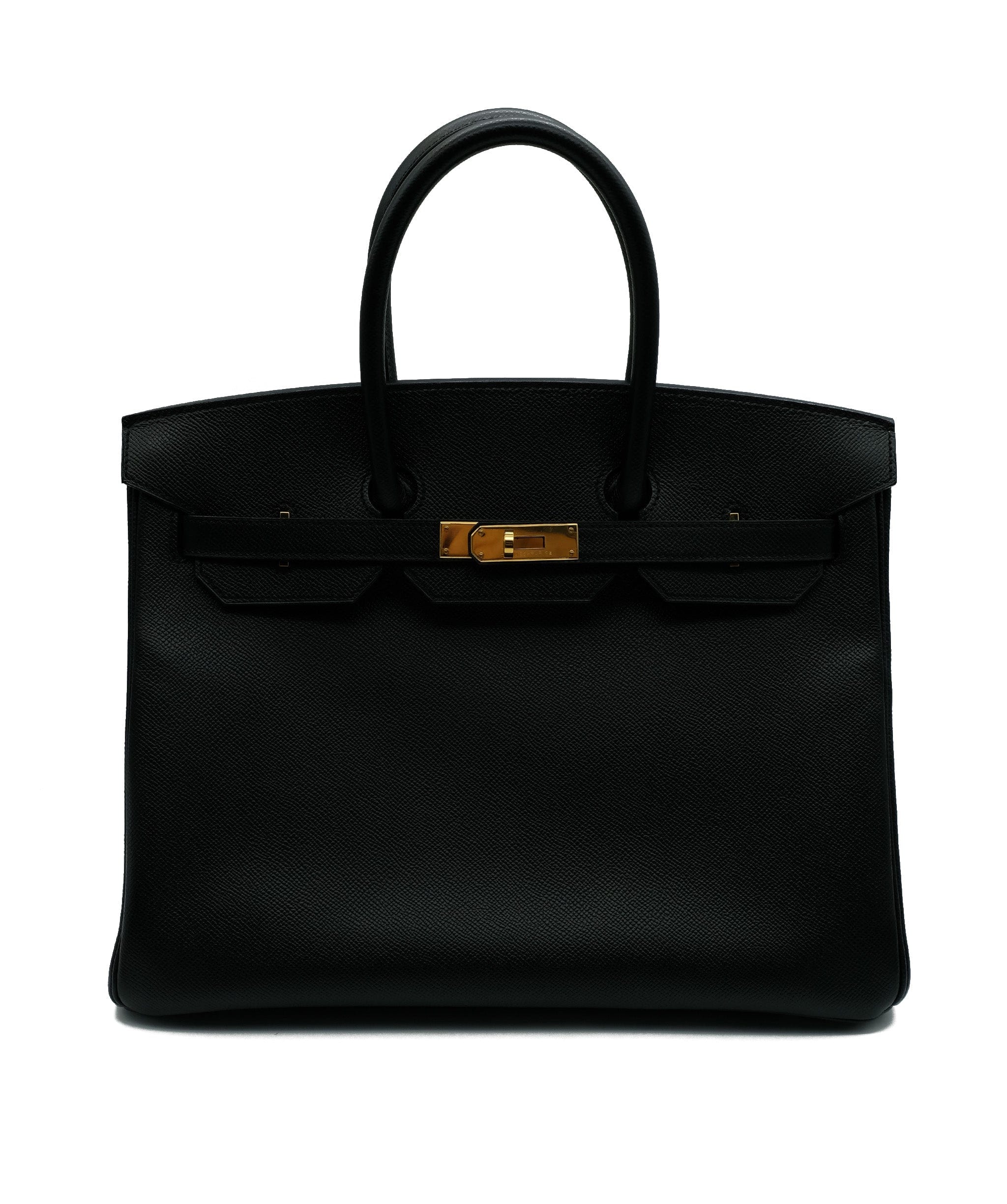 Hermès Hermes Birkin 35 Black Epsom GHW #Q SKL1343