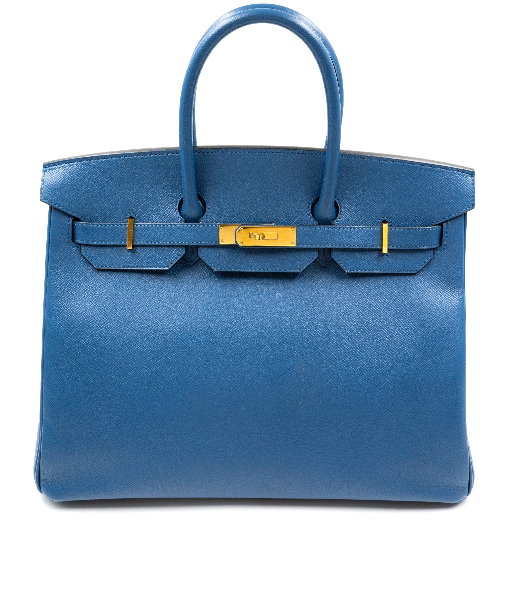 Hermès Hermes Birkin 35 Blue Agate Epsom Leather GHW - AGL2010