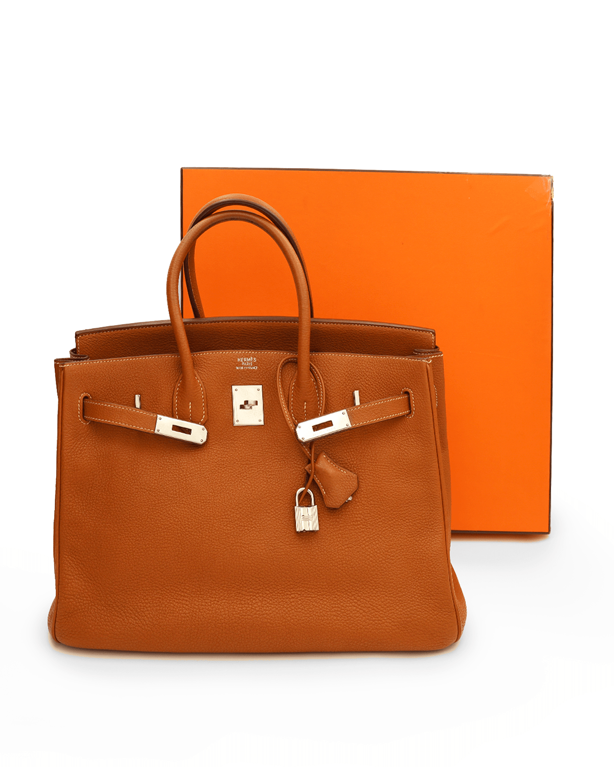 Hermès Hermes Birkin 35 Gold Togo PHW SKL1065