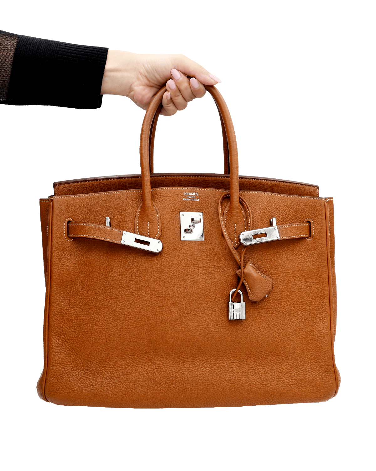 Hermès Hermes Birkin 35 Gold Togo PHW SKL1065