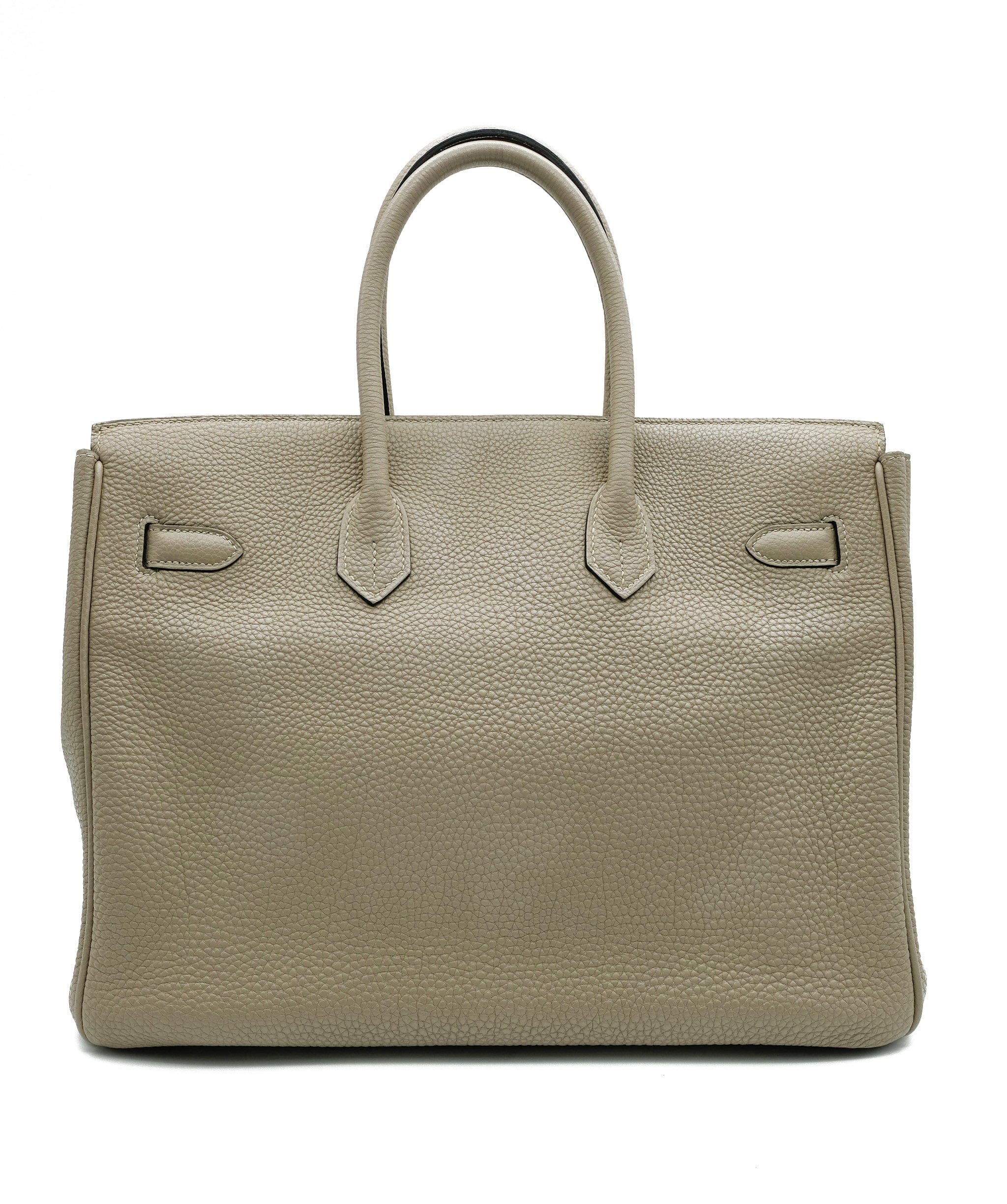 Hermès Hermes Birkin 35 Gris Tourterelle Togo PHW #O SKL1339