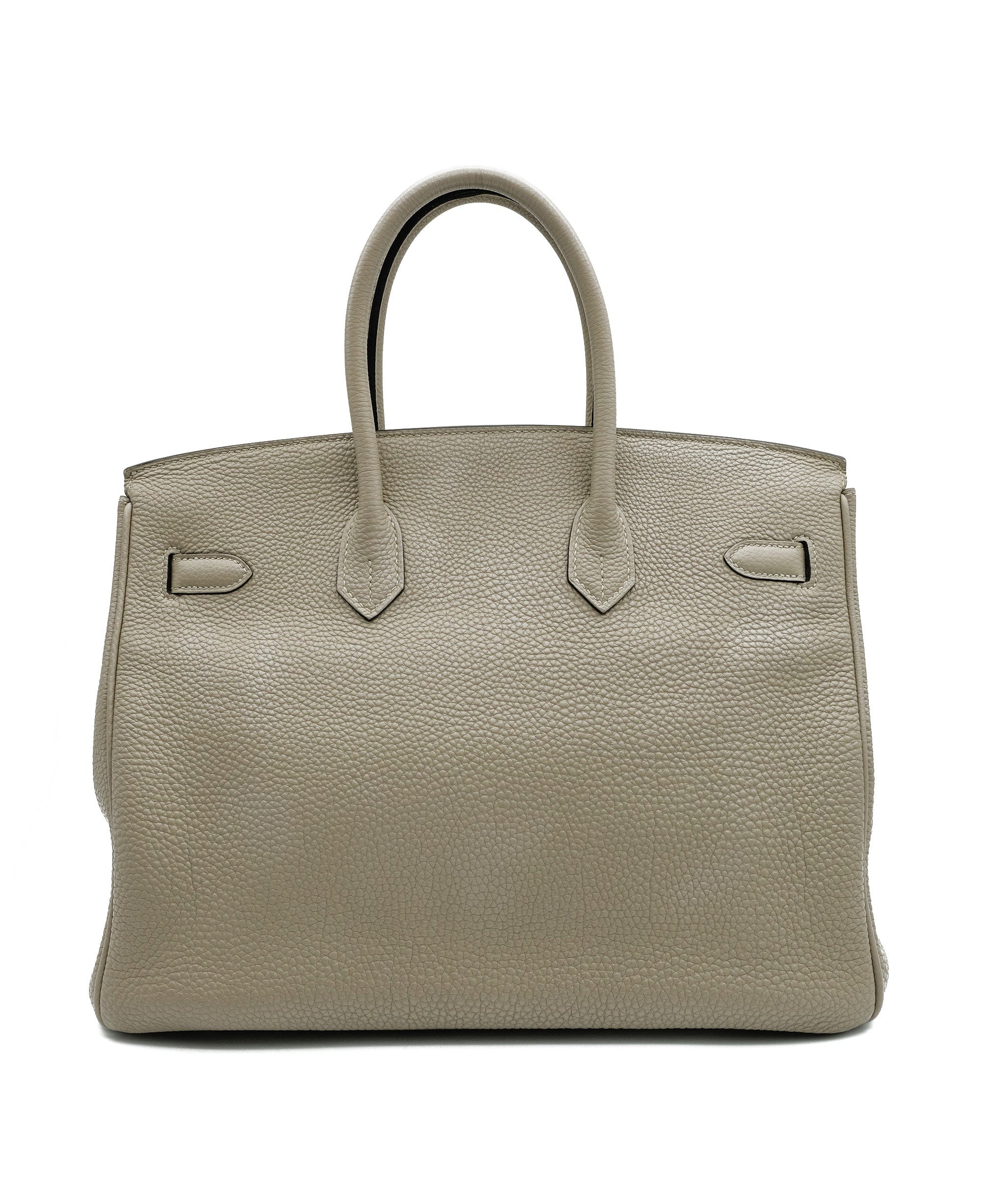 Hermès Hermes Birkin 35 Gris Tourterelle Togo PHW #O SKL1339