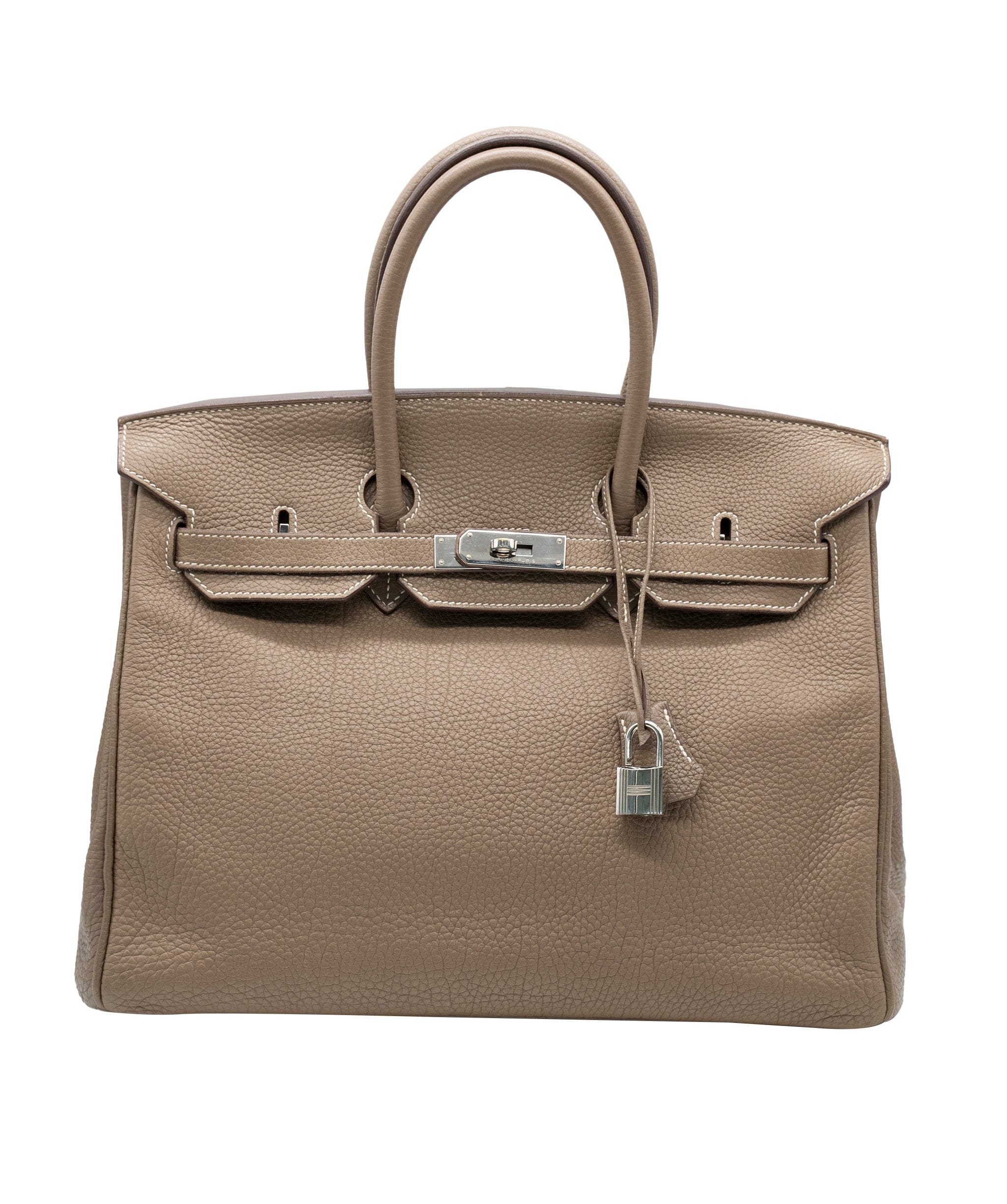 Hermès HERMES Birkin 35 Hand Bag Togo Etoupe 90174709 ASL5932