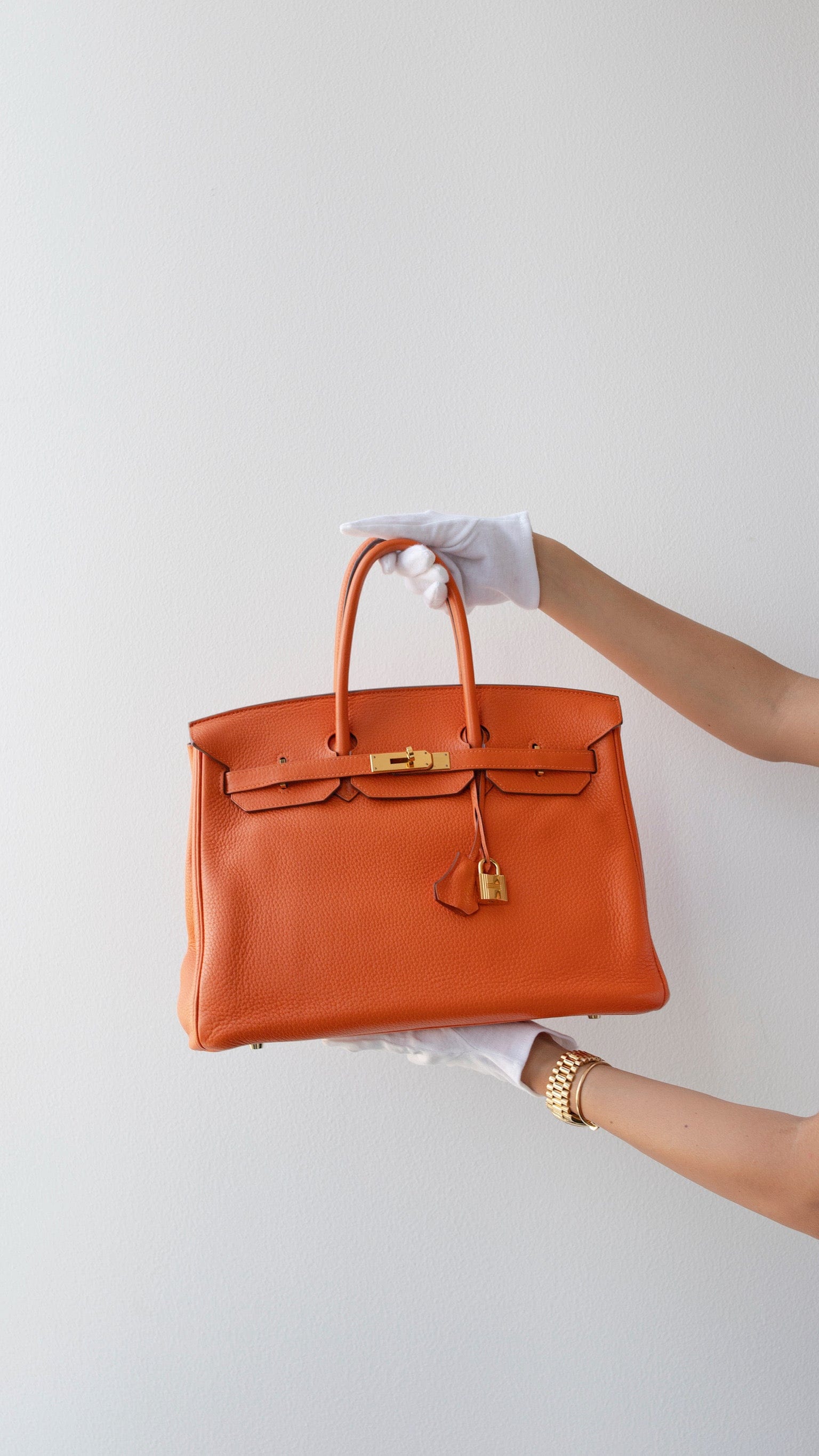 Hermès Hermes Birkin 35 Orange Togo GHW RJL1440