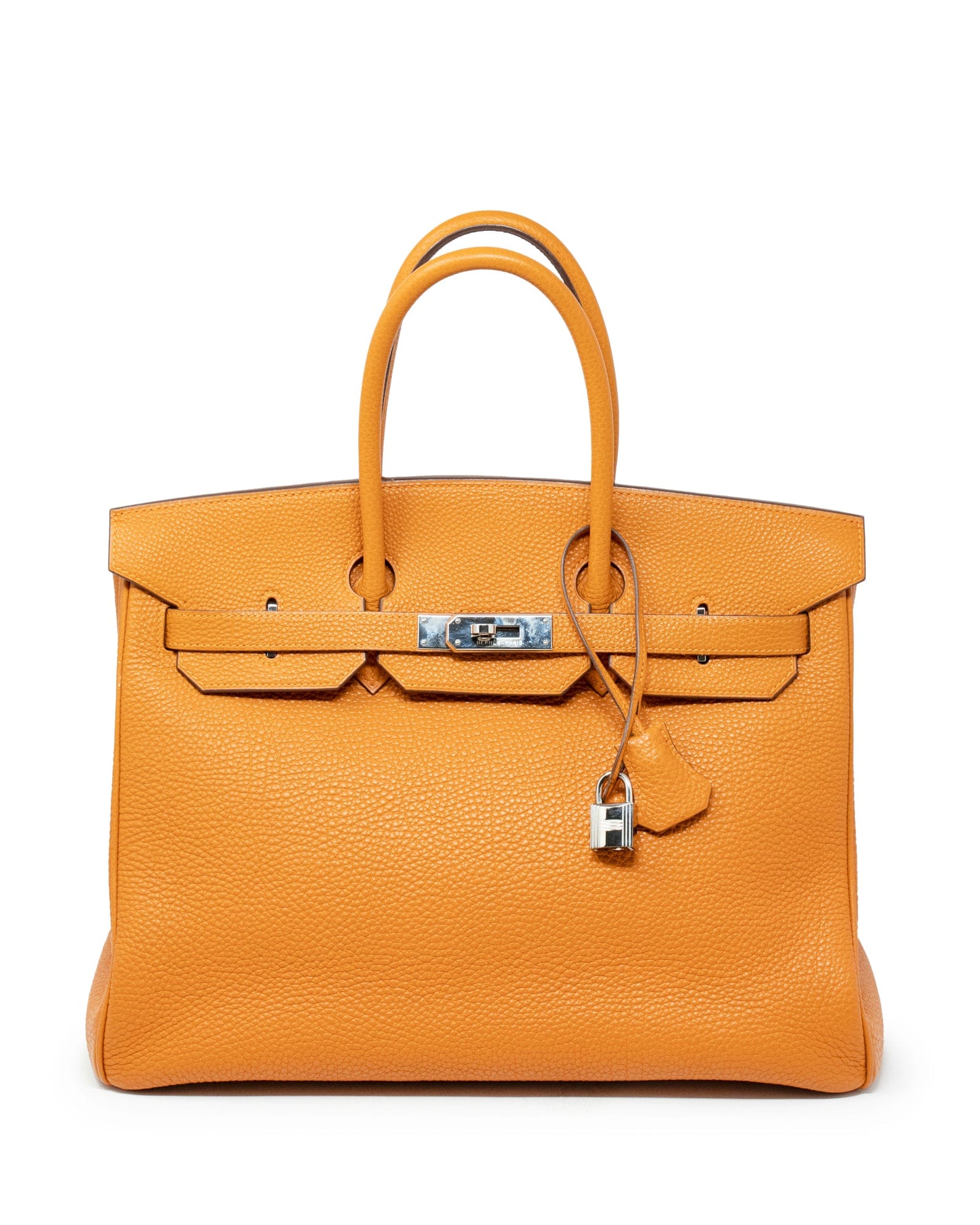 Hermès Hermès Birkin 35 Orange Veau Crispe ASL3181