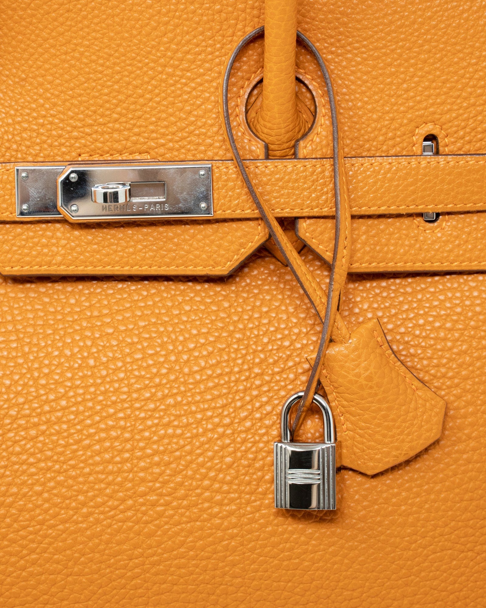 Hermès Hermès Birkin 35 Orange Veau Crispe ASL3181