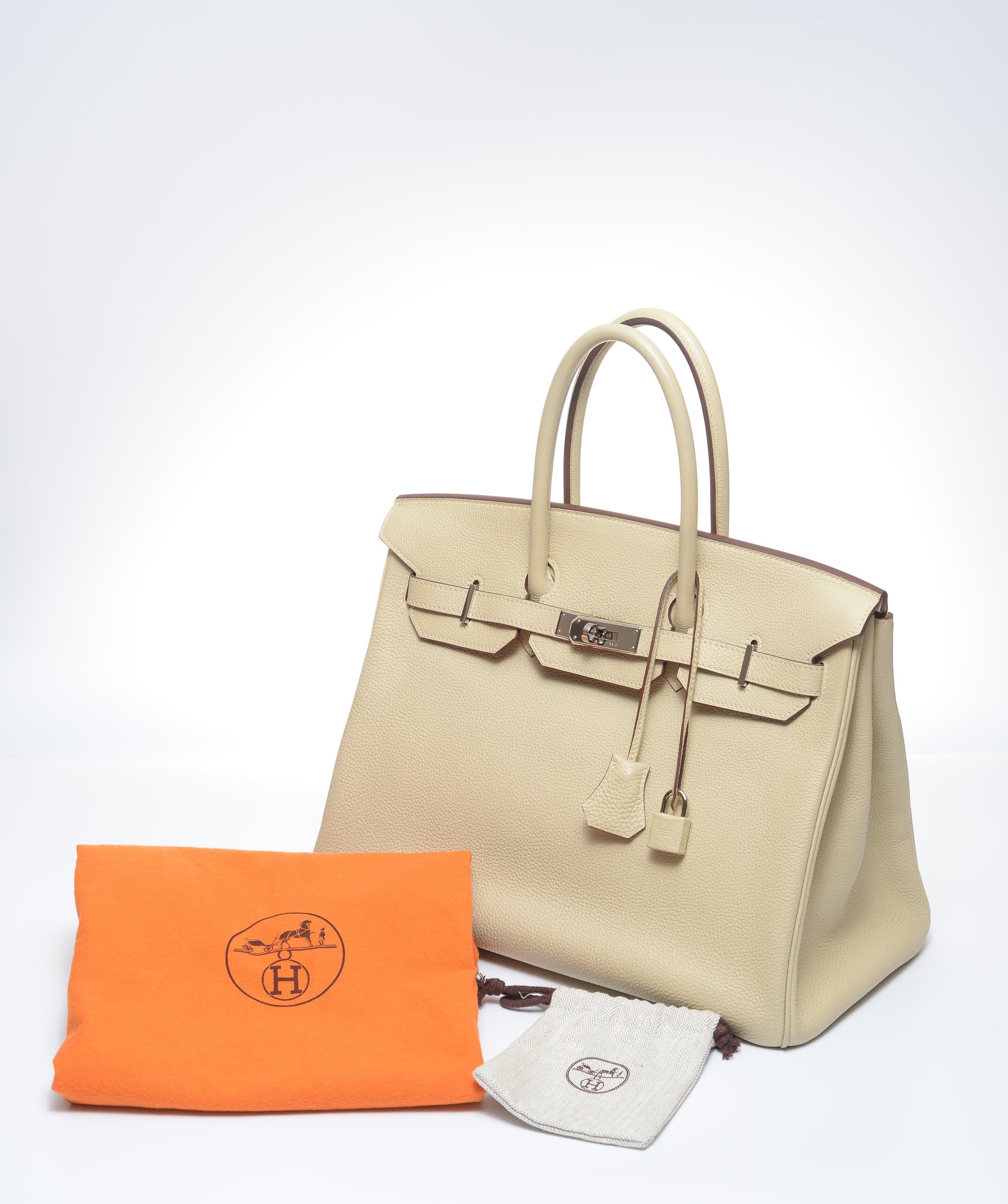 Hermès Hermes Birkin 35 Parchemin Togo Phw #M SKL1239