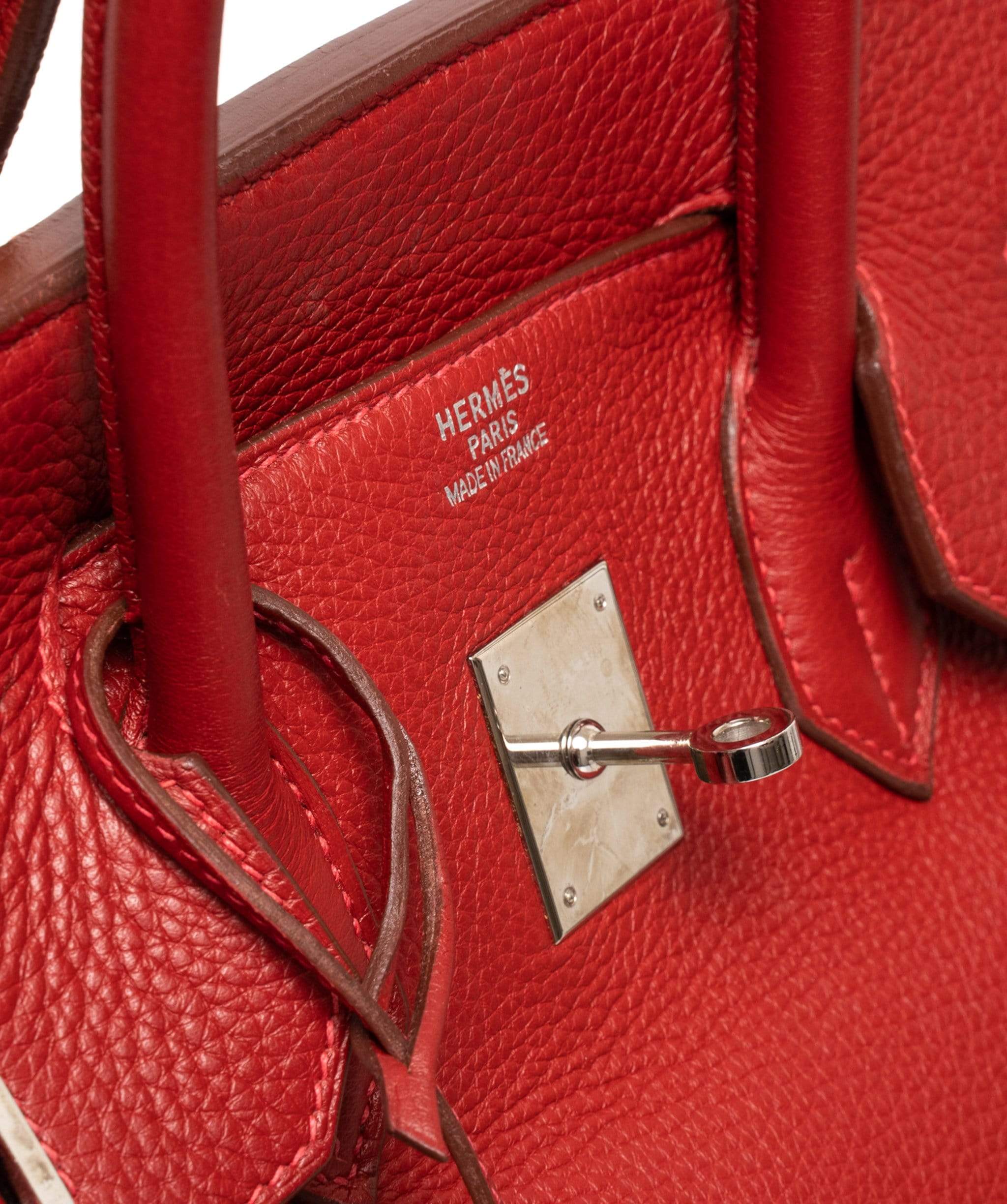 Hermès Hermes Birkin 35 Rouge Clemence Bag - ADL1450