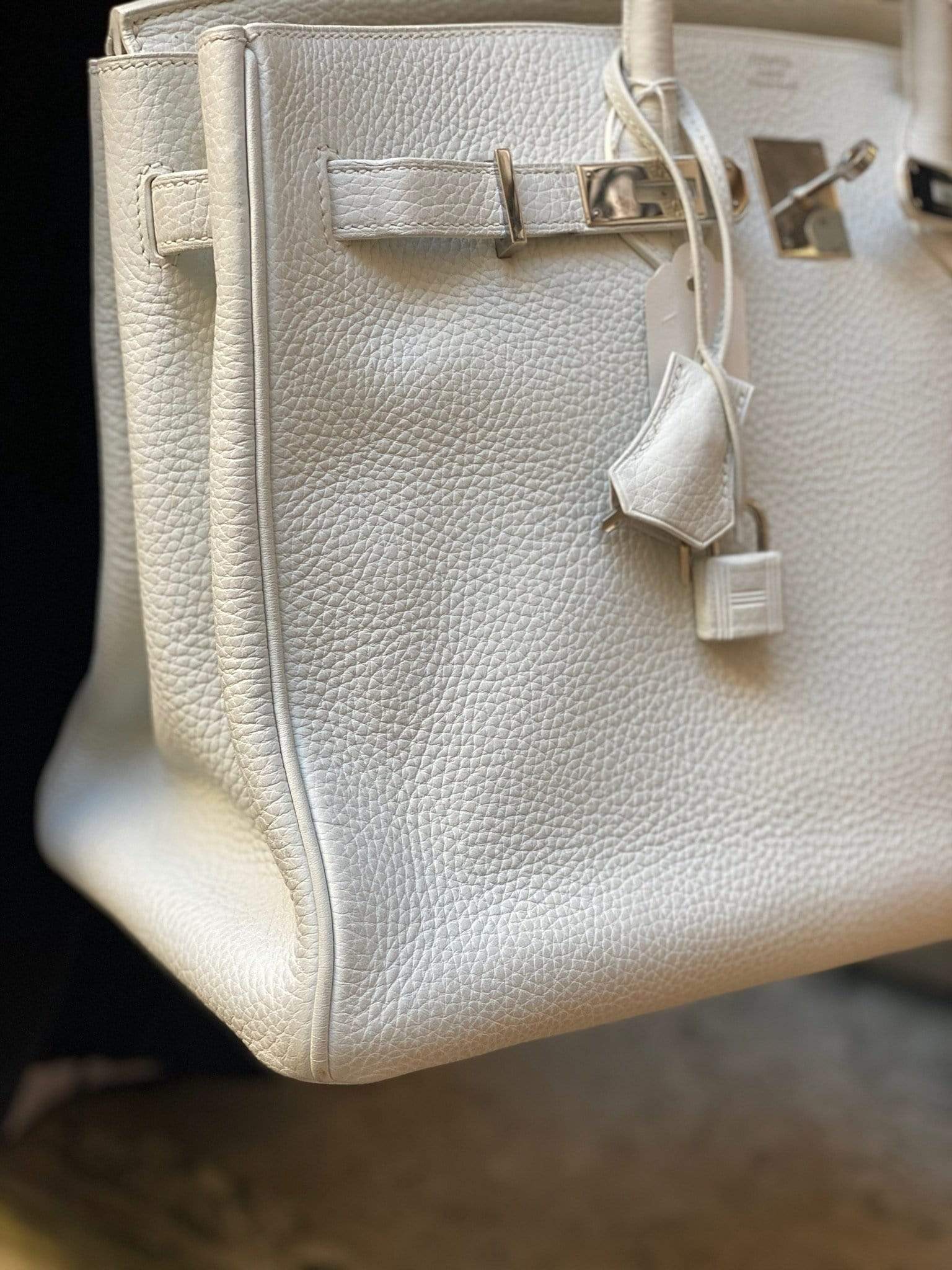 Hermès Hermes Birkin 35 White clemence PHW - ASL1695