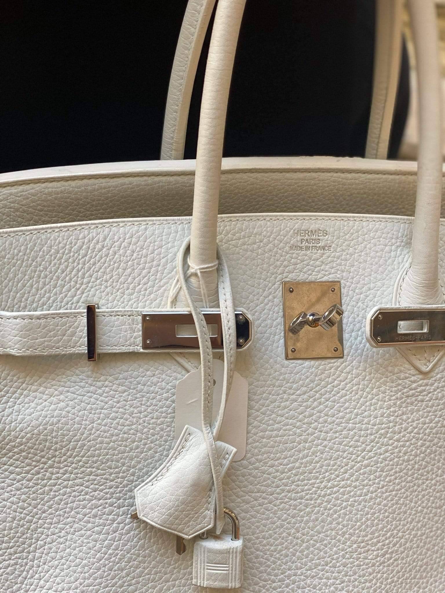 Hermès Hermes Birkin 35 White clemence PHW - ASL1695