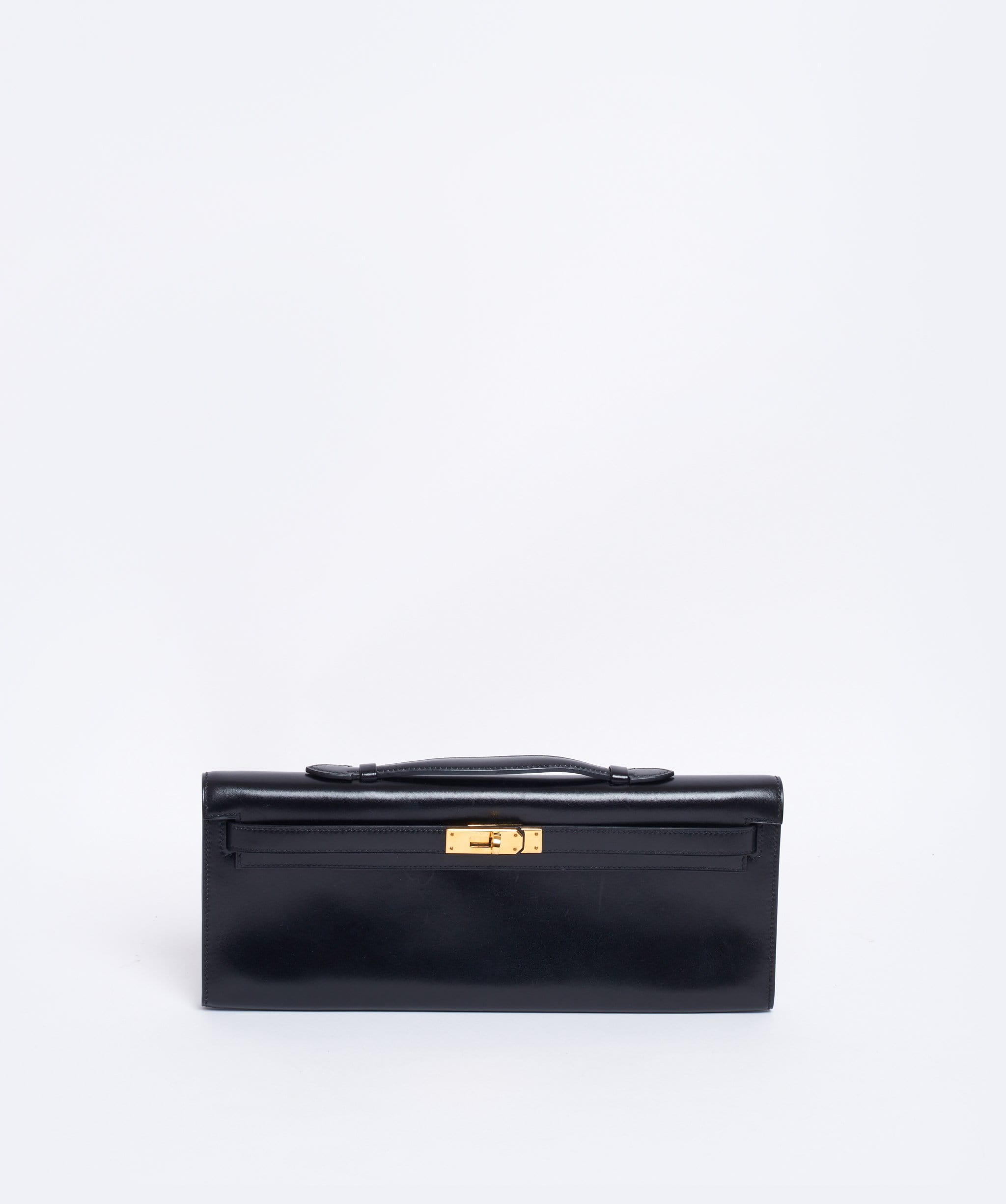 Hermès Hermes black box kelly cut gold hardware