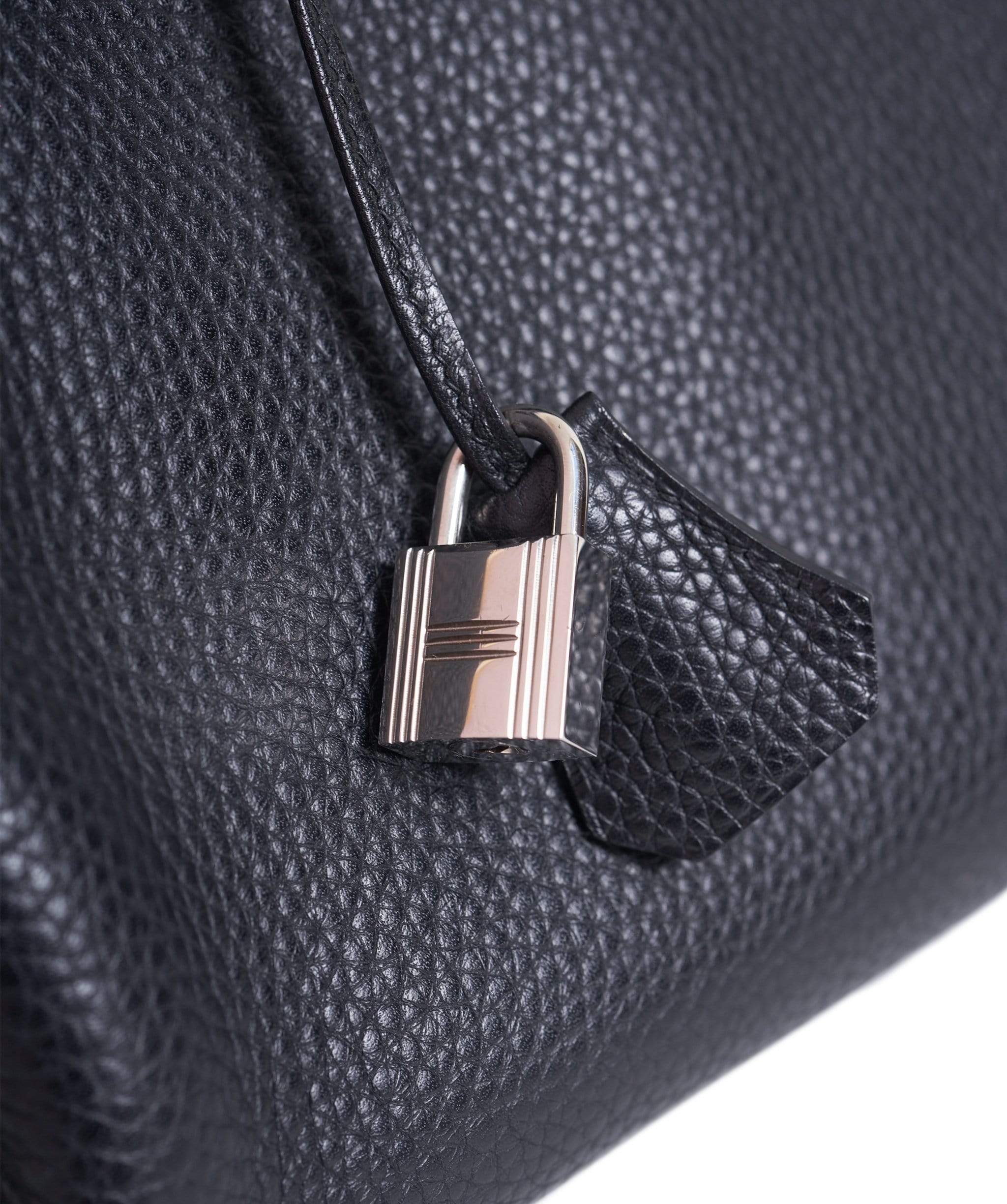 Hermès Hermes Black Clemence Leather Kelly 35 PHW - AGL1200