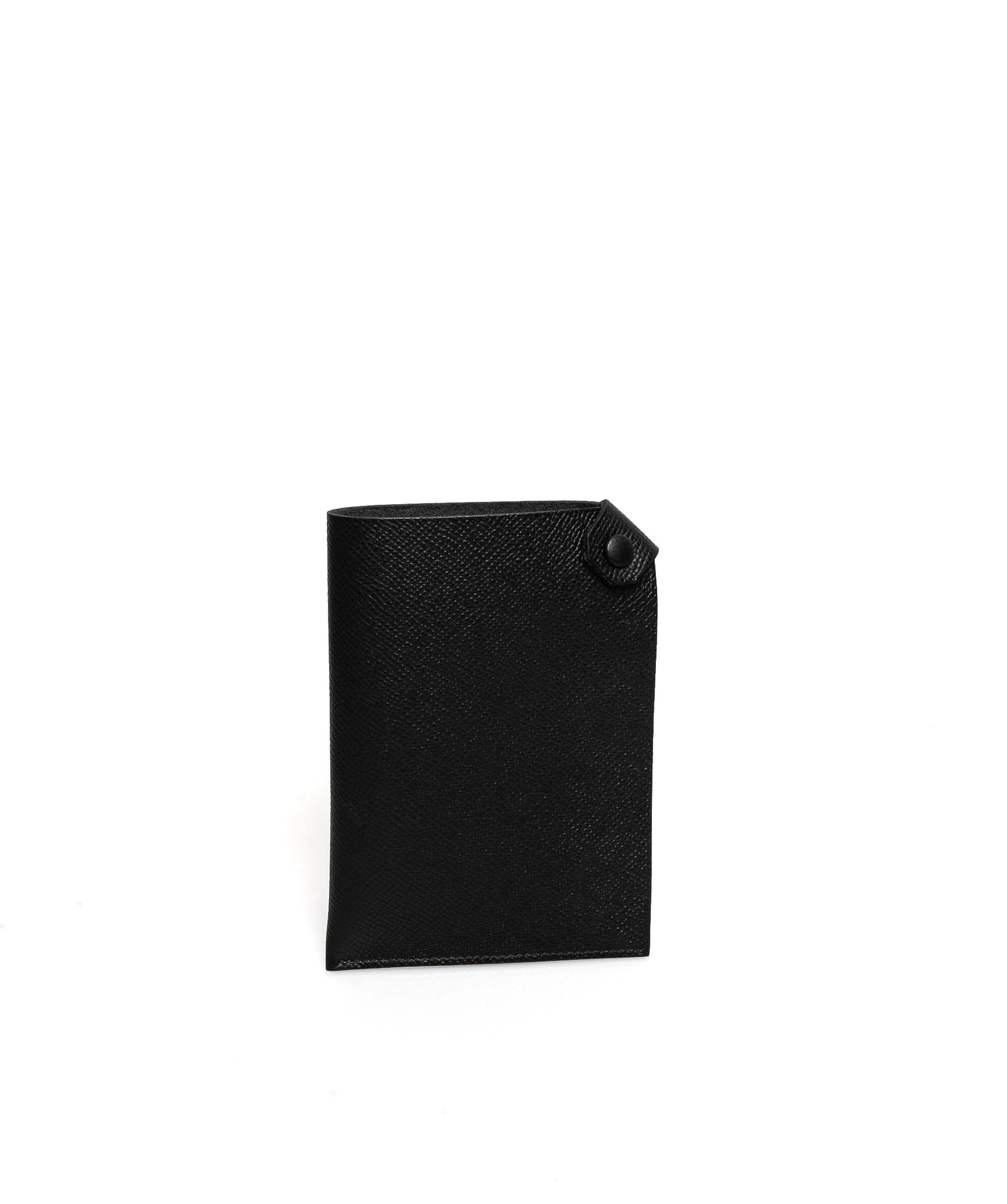 Hermès Hermes black epsom leather passport holder MW1608