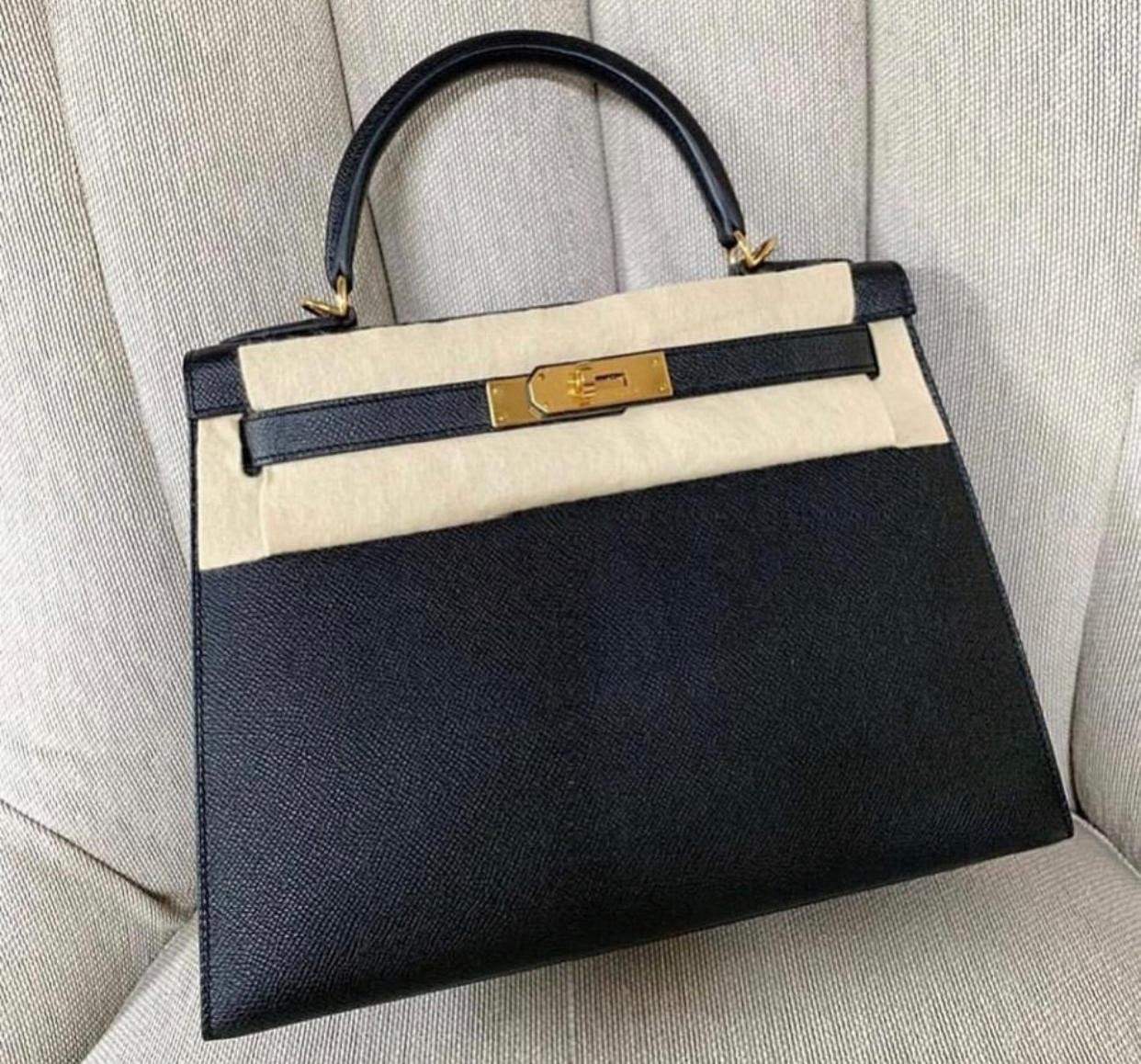 Hermès Hermes black kelly 28 Epsom GHW