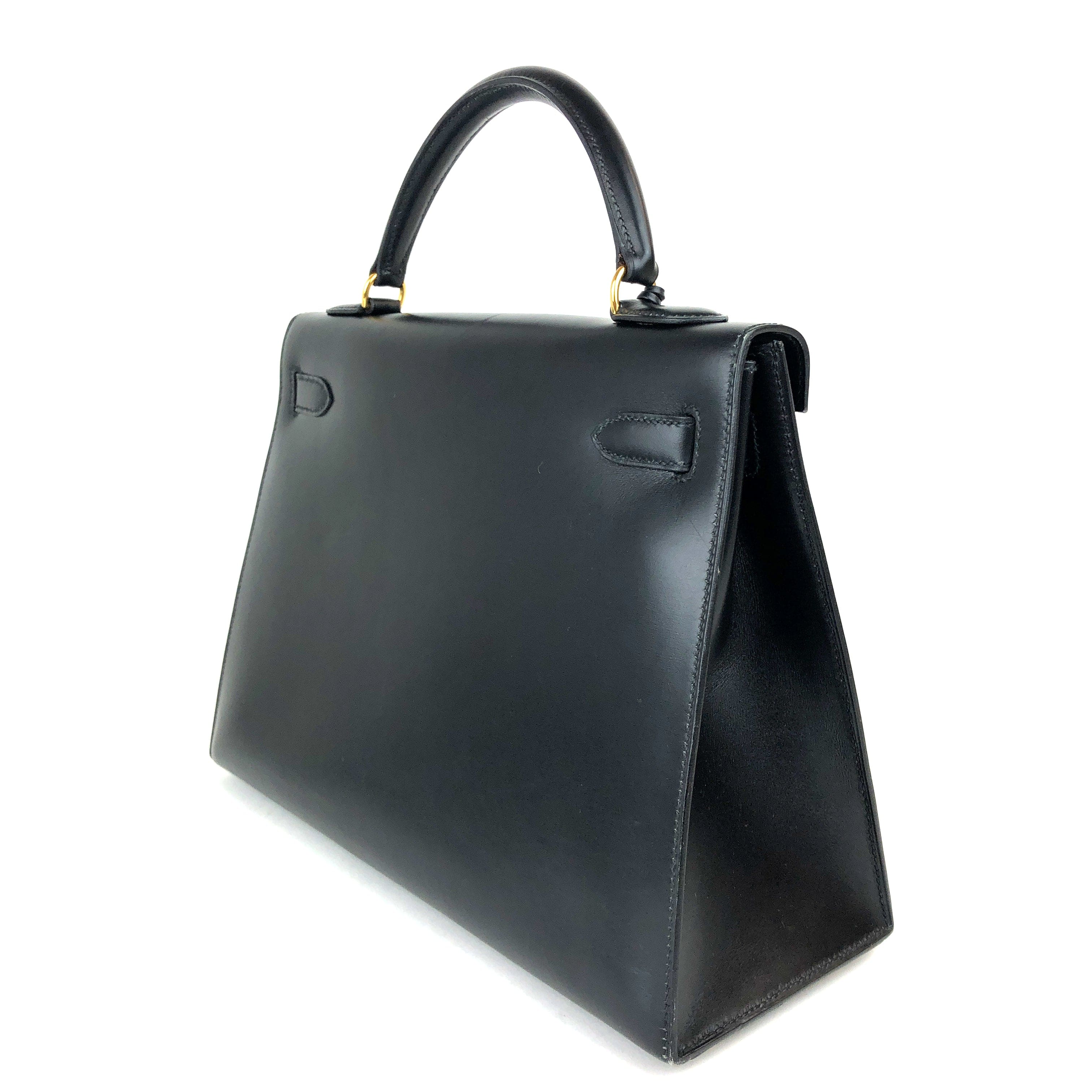 Hermès Hermes Black Kelly 32 in Box Leather  PXL2270