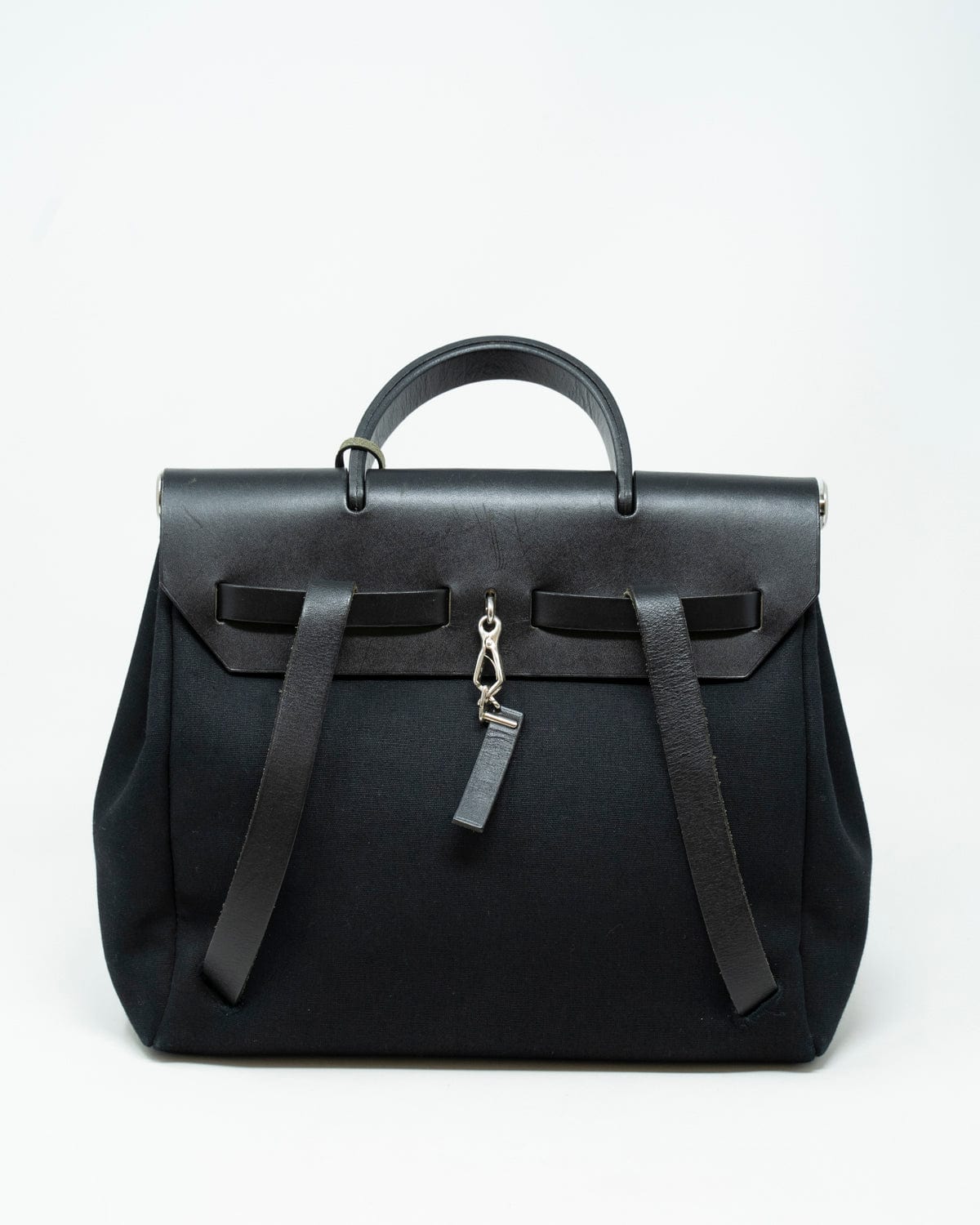 Hermès Hermes Black Toile Herbag - AWL2628