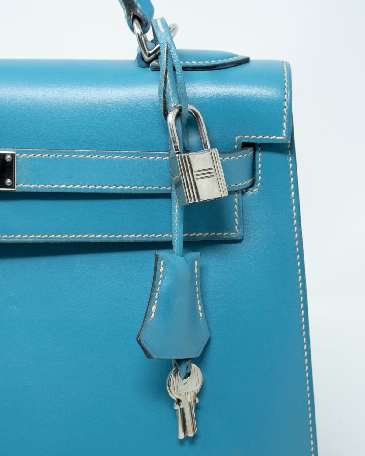 Hermès Hermès Bleu Jean Box Kelly Sellier 32 - ASL2883