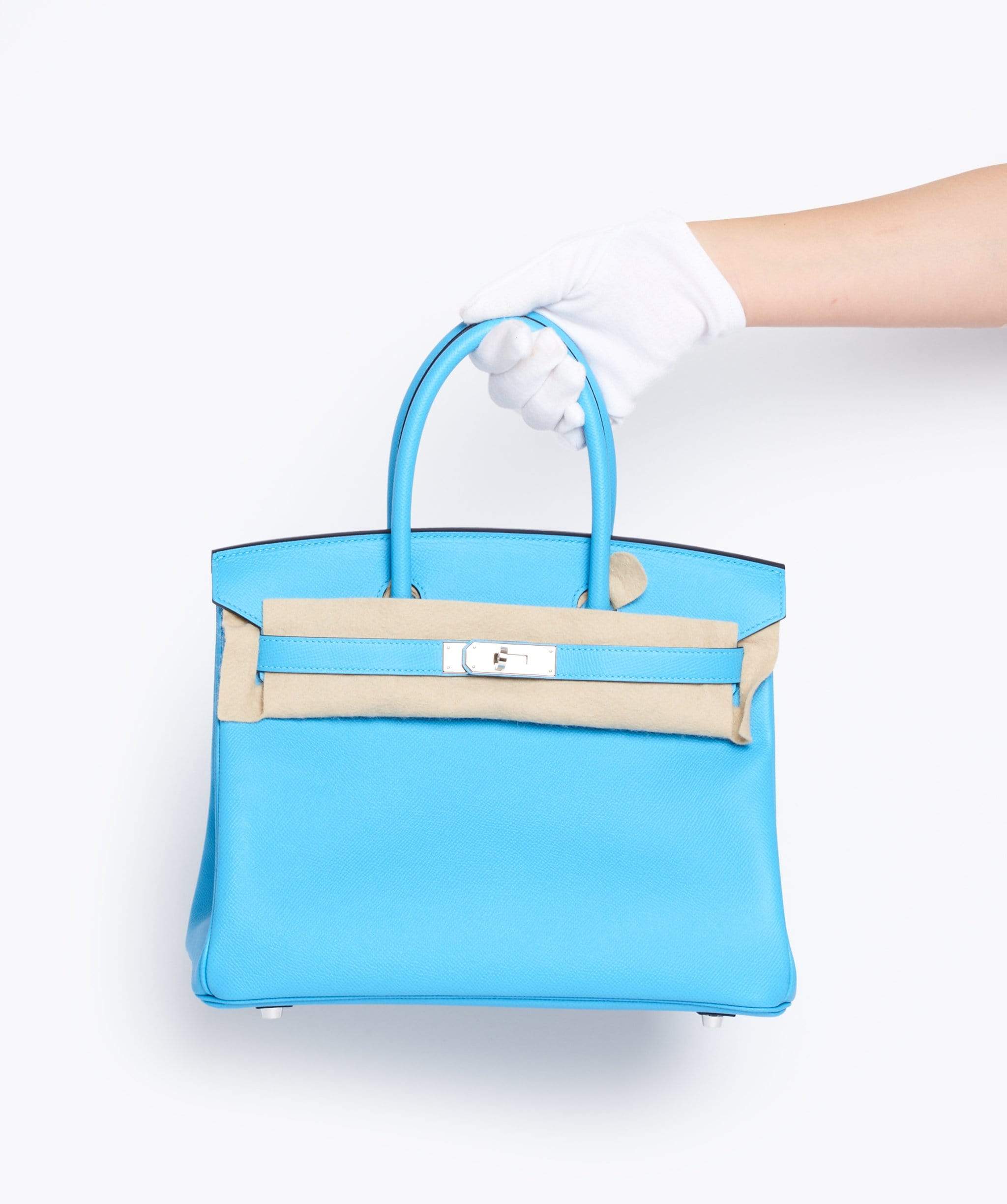 Hermès Hermes Blue Atol Epsom 30