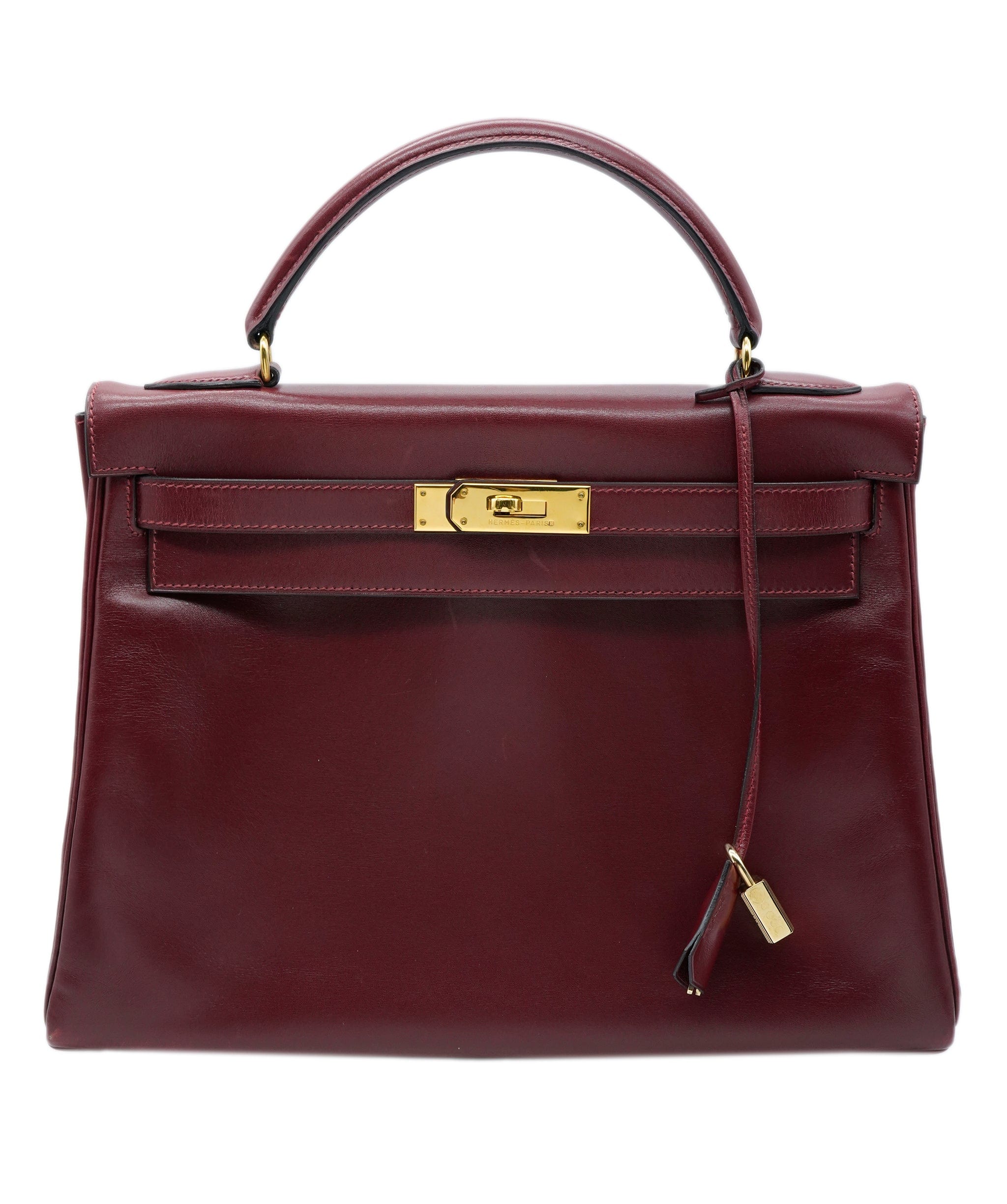 Hermès Hermes Bordeaux Kelly 32 Retourne Box calf AWL4530