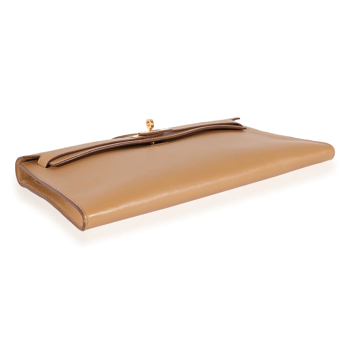 Hermès Hermès Bronze Dore Swift Kelly Cut Clutch GHW 125240