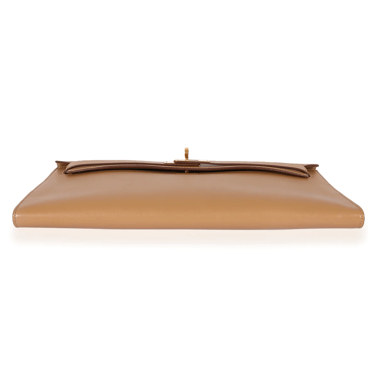 Hermès Hermès Bronze Dore Swift Kelly Cut Clutch GHW 125240