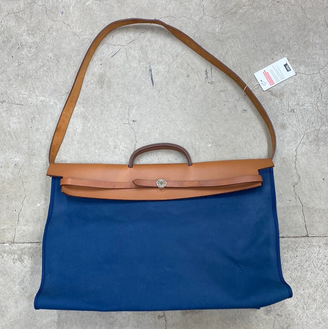 Hermès Hermes Cabin Herbag gold, blue SHW AEL1094