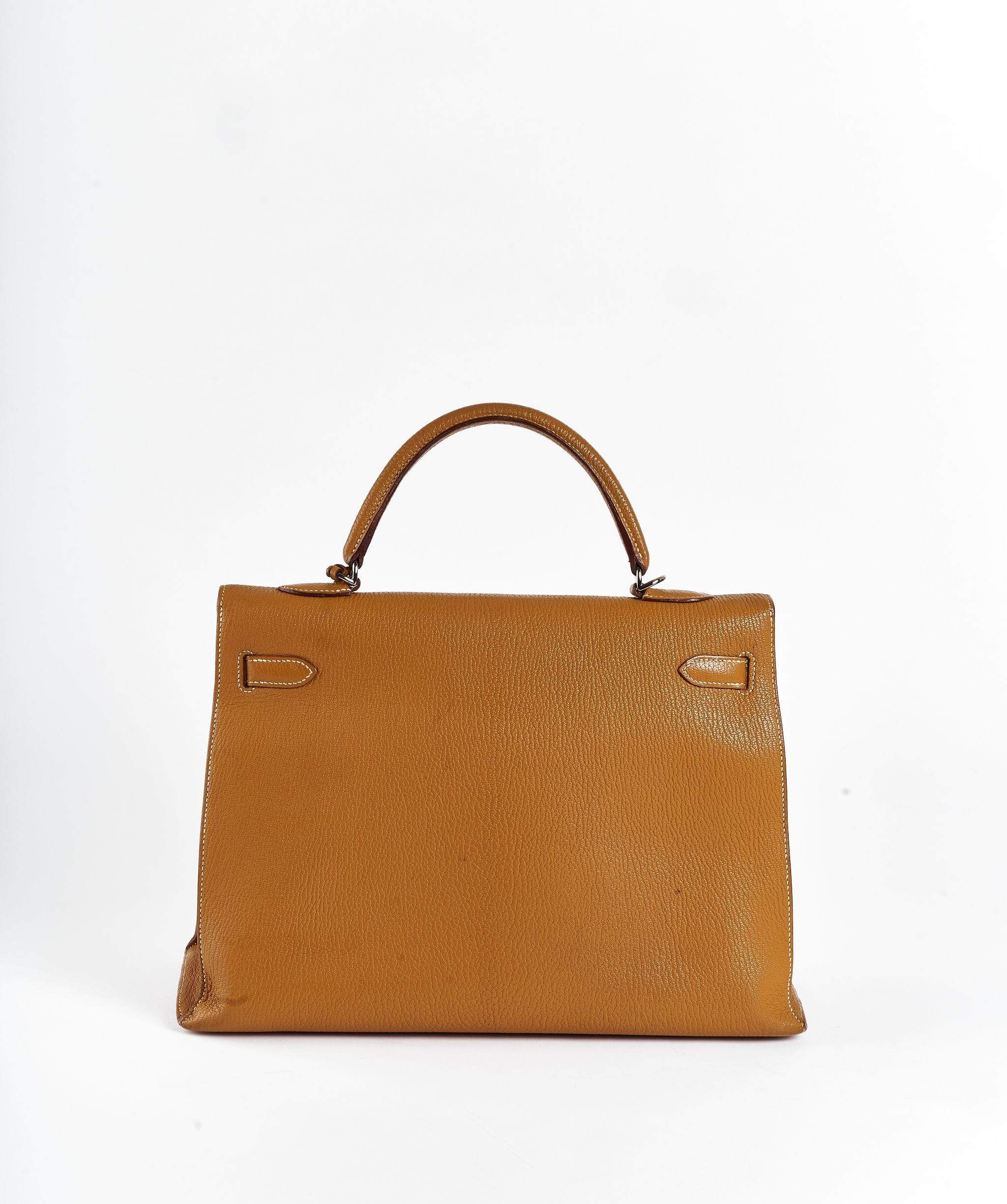 Hermès Hermes Chèvre Natural Kelly 32 PHW