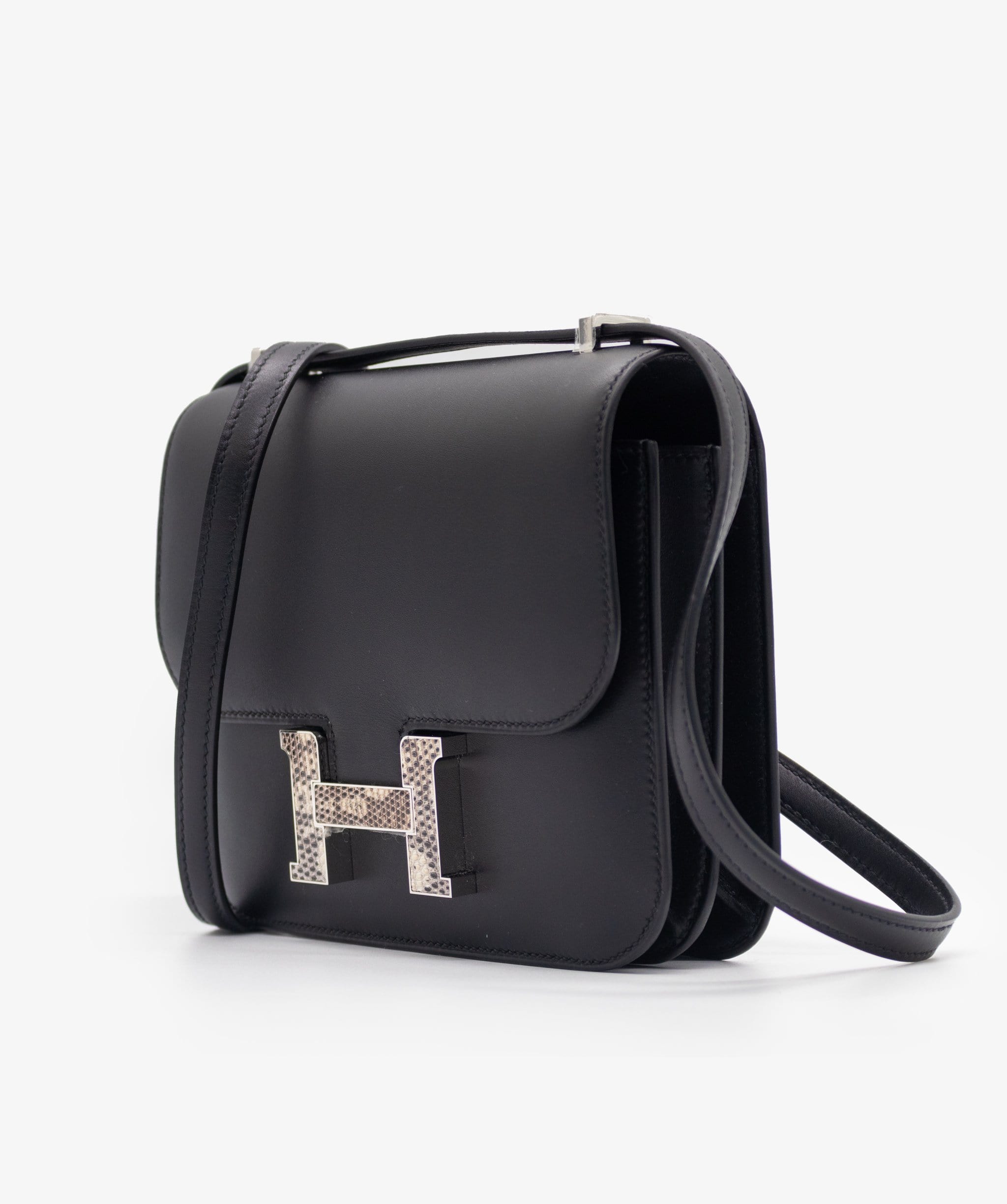 Hermès Hermes Constace 18 Lizard Ombre Buckle Black