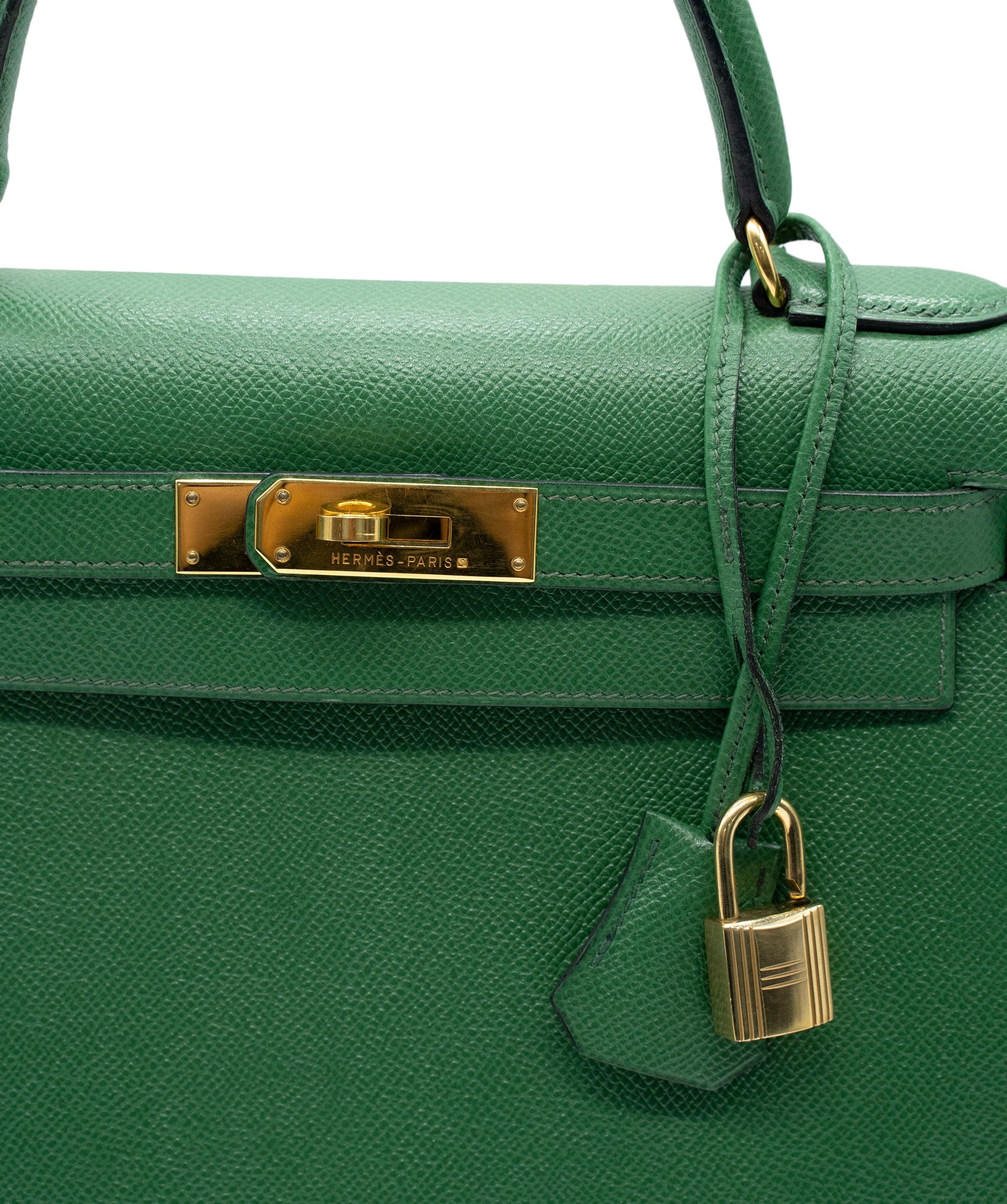 Hermès Hermes Epsom 28 Green Kelly with GHW - ASL5937