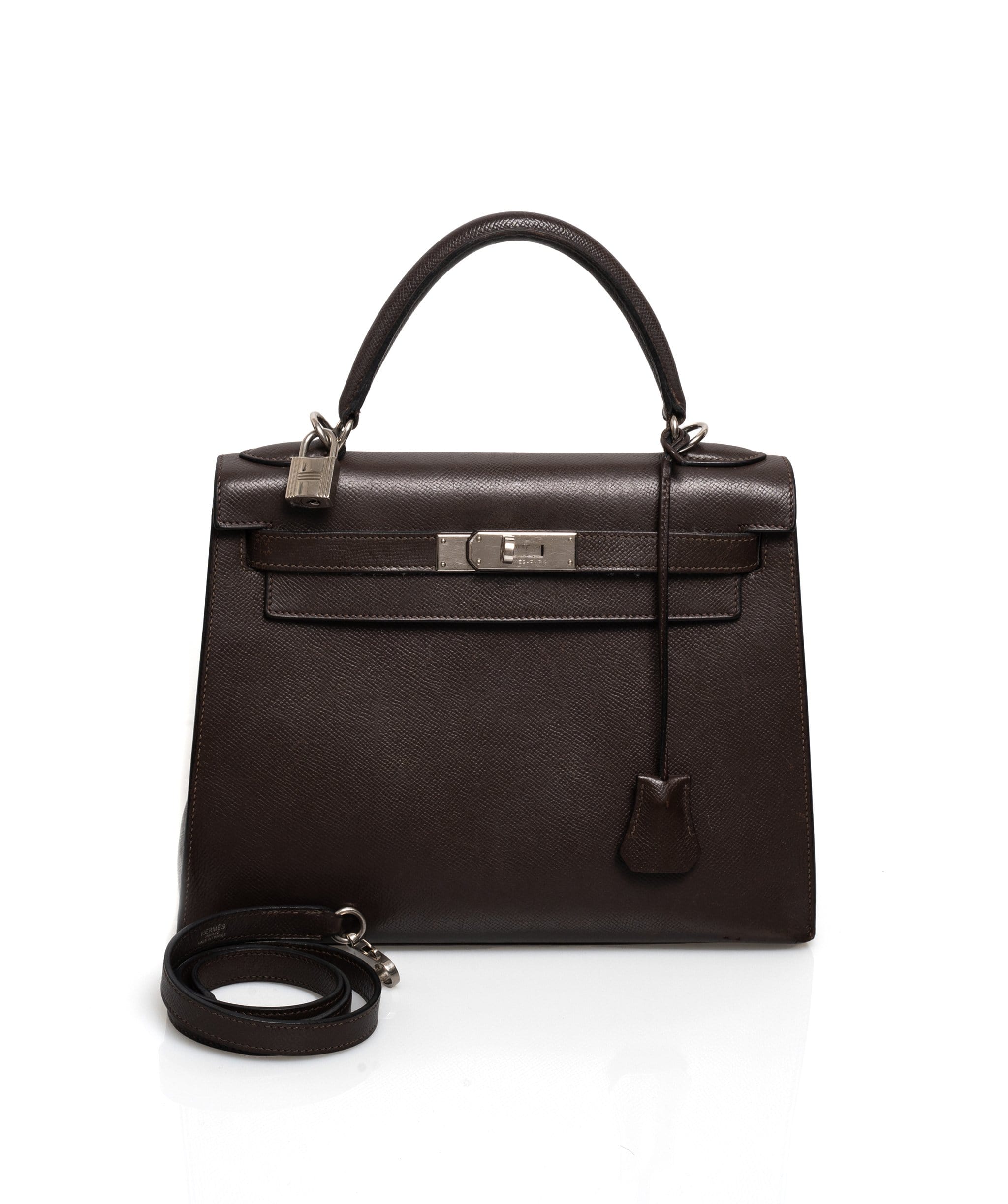 Hermès Hermes Epsom Chocolat Kelly 28cm Bag shw - ASL1536