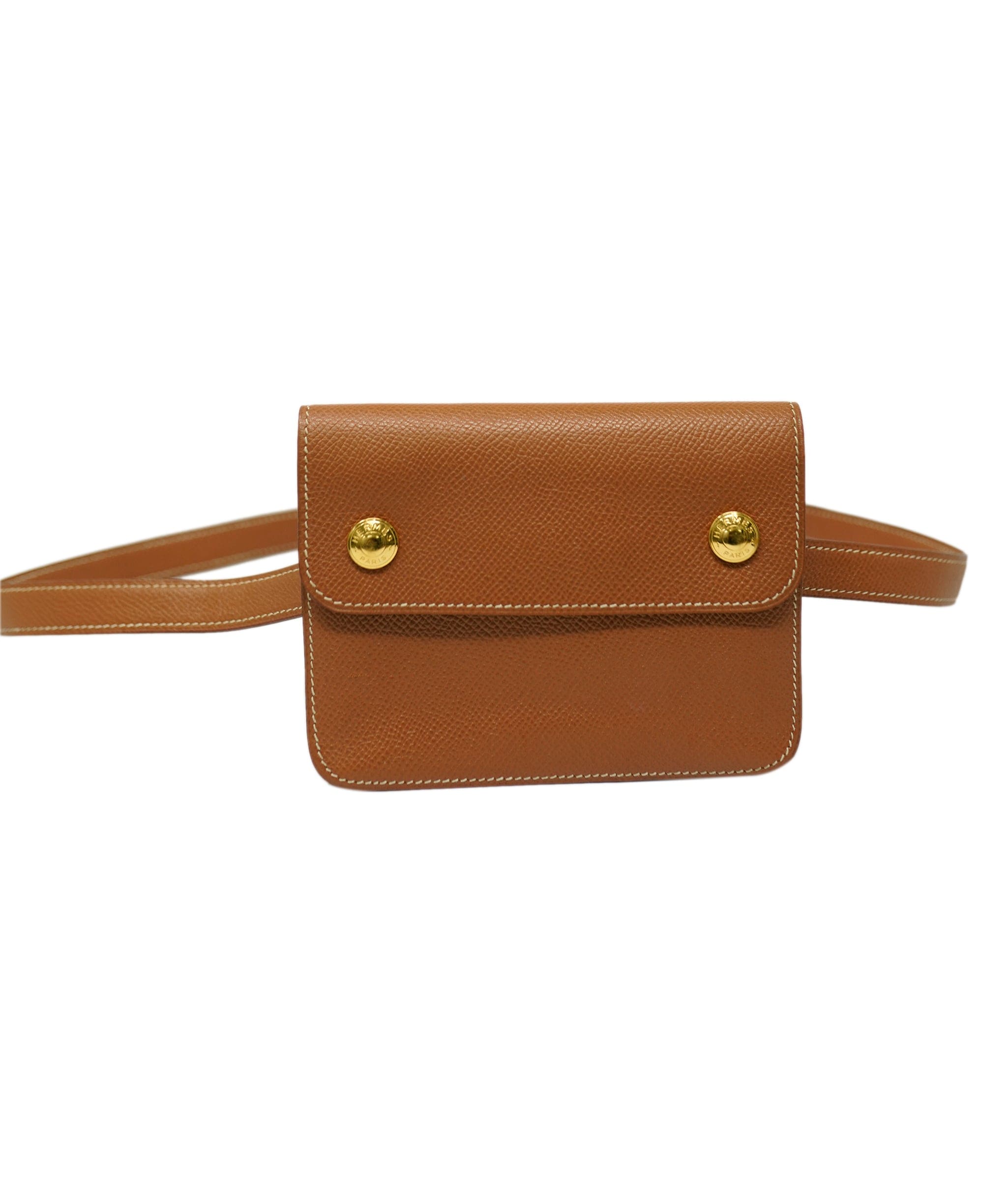 Hermès Hermes Epsom Gold Pouch and Waist Belt AWL4517