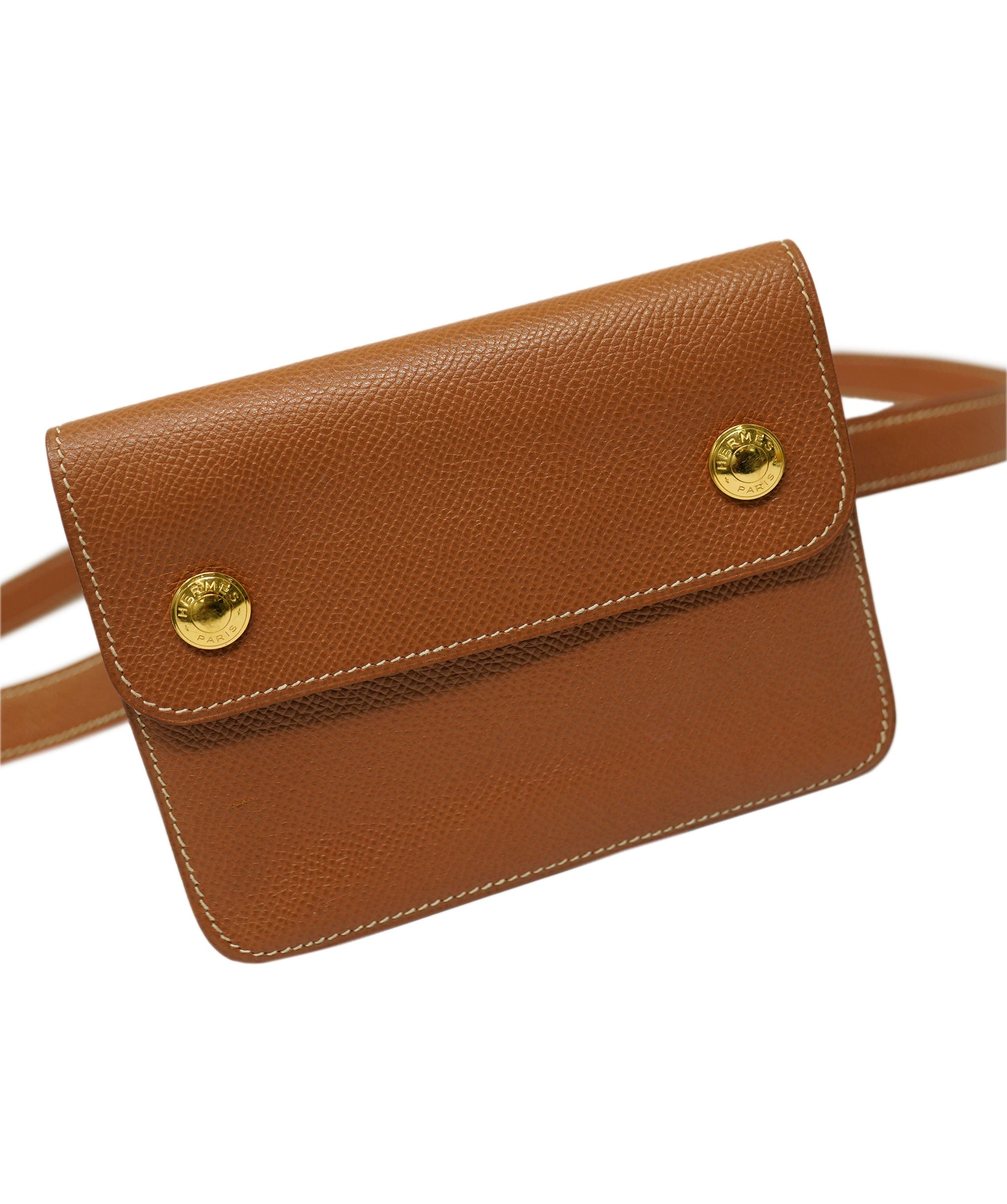 Hermès Hermes Epsom Gold Pouch and Waist Belt AWL4517